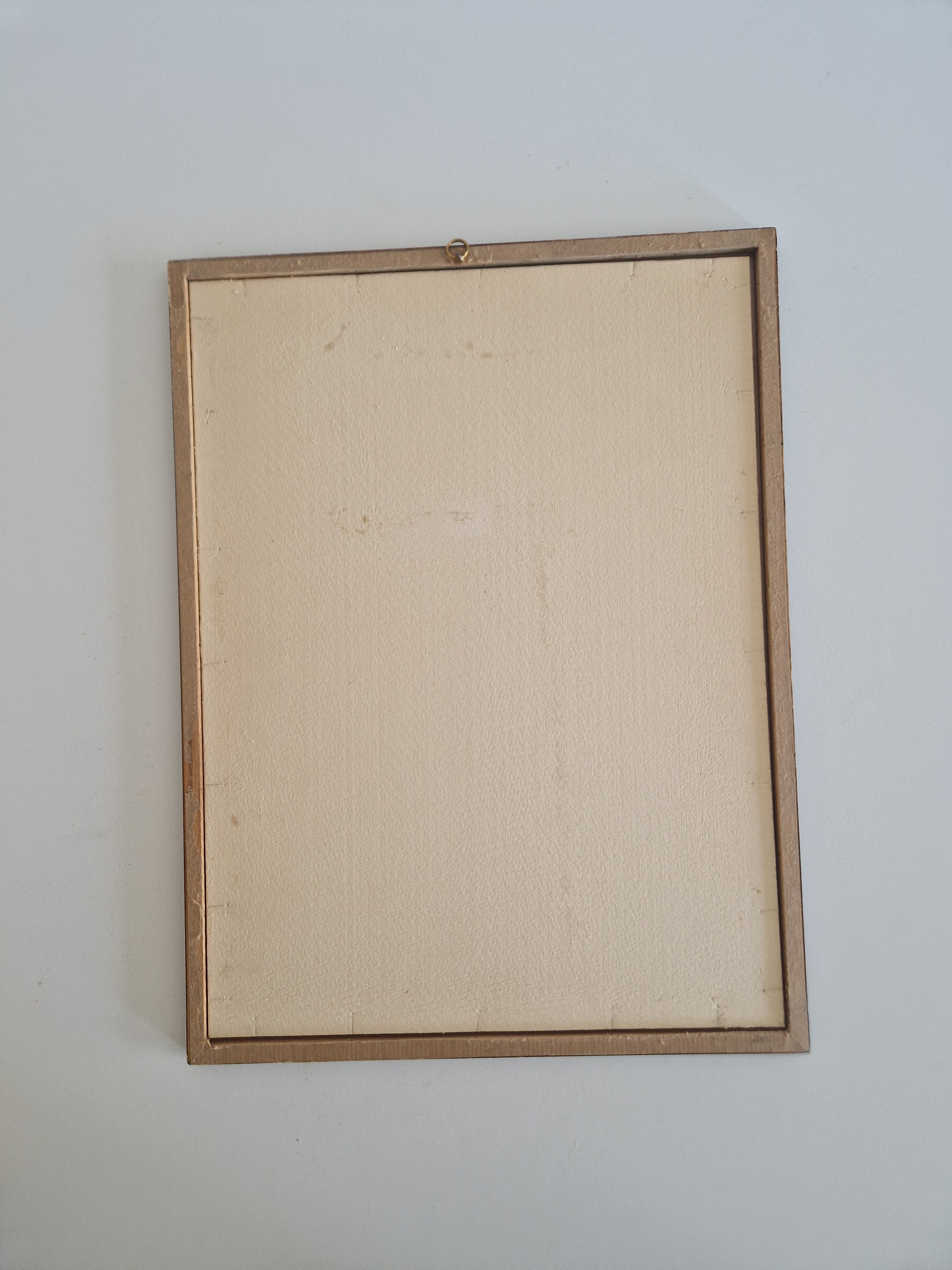 Vintage Schildpatt Bilderrahmen mit Glas – Großer Wandrahmen