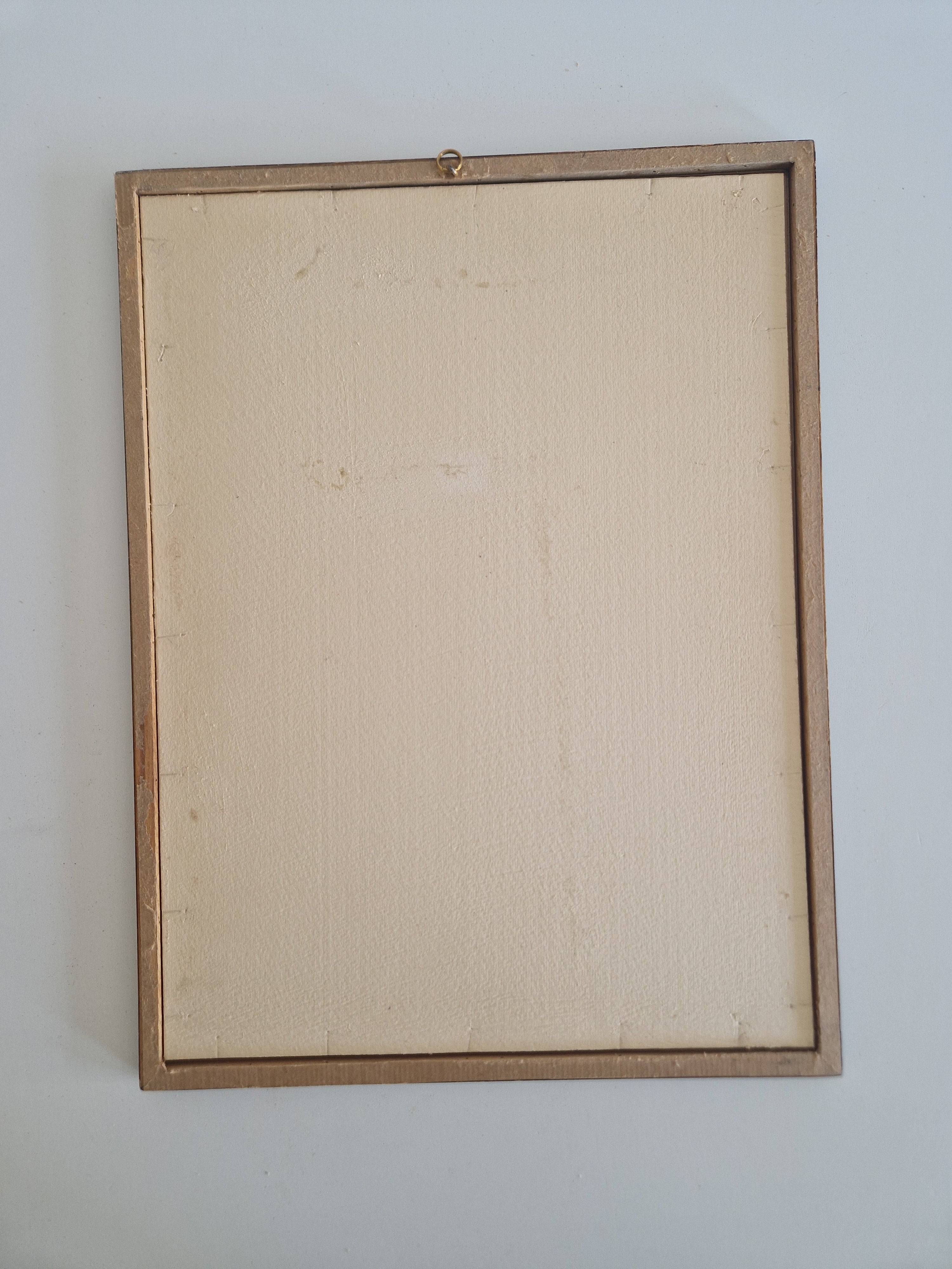 Vintage Schildpatt Bilderrahmen mit Glas – Großer Wandrahmen