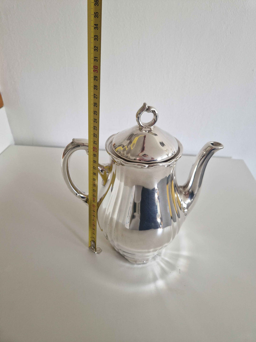 Vintage Silver-Plated Coffee Pot – Elegant Rococo Design by Schaller Bavaria