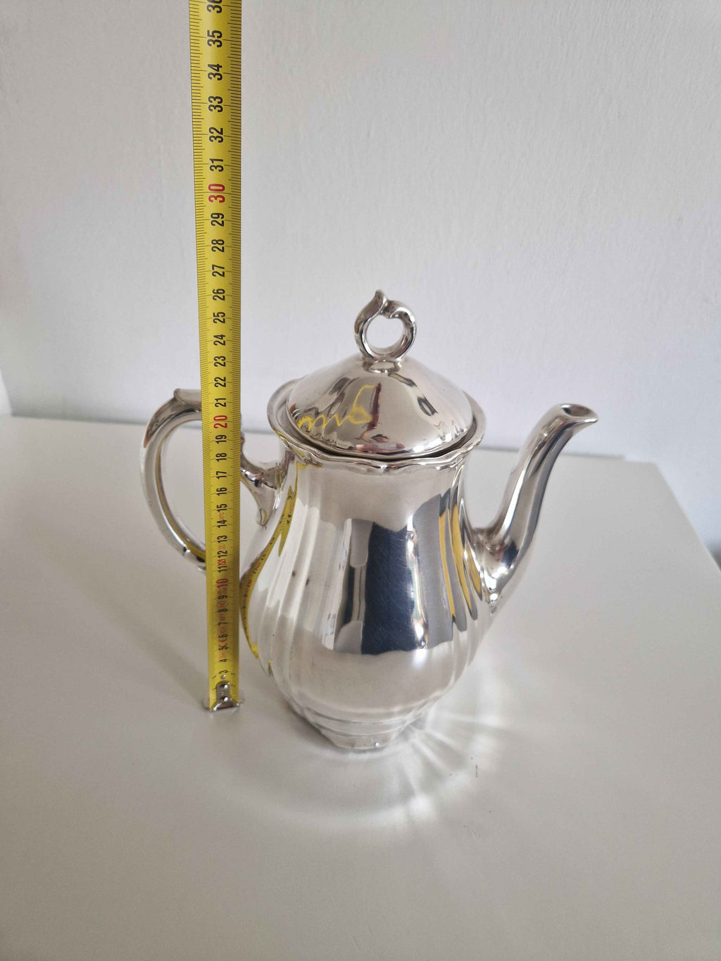 Vintage Silver-Plated Coffee Pot – Elegant Rococo Design by Schaller Bavaria