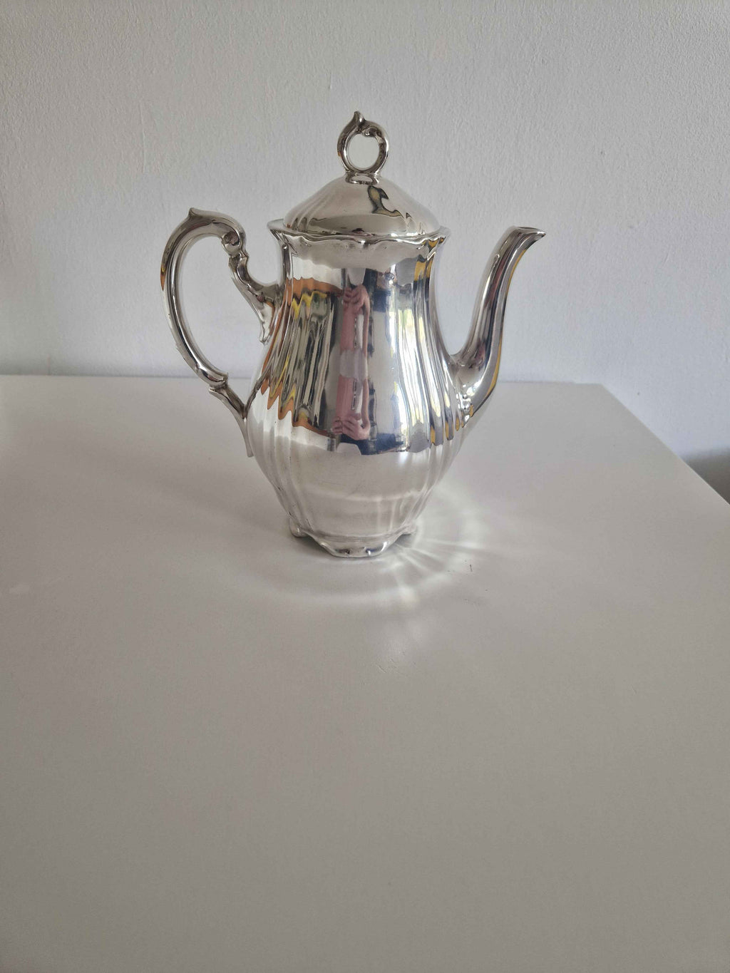 Vintage Silver-Plated Coffee Pot – Elegant Rococo Design by Schaller Bavaria