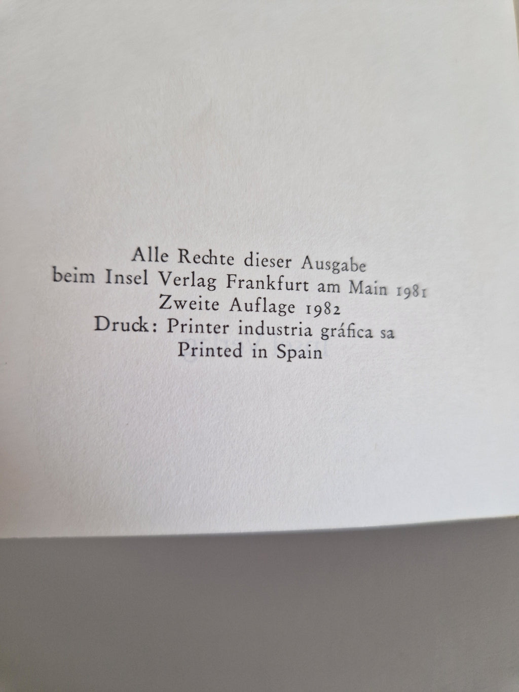 Goethe Werke – Œuvres complètes en 6 volumes | Insel Verlag Frankfurt am Main 1982 | Plats en papier marbré à la main