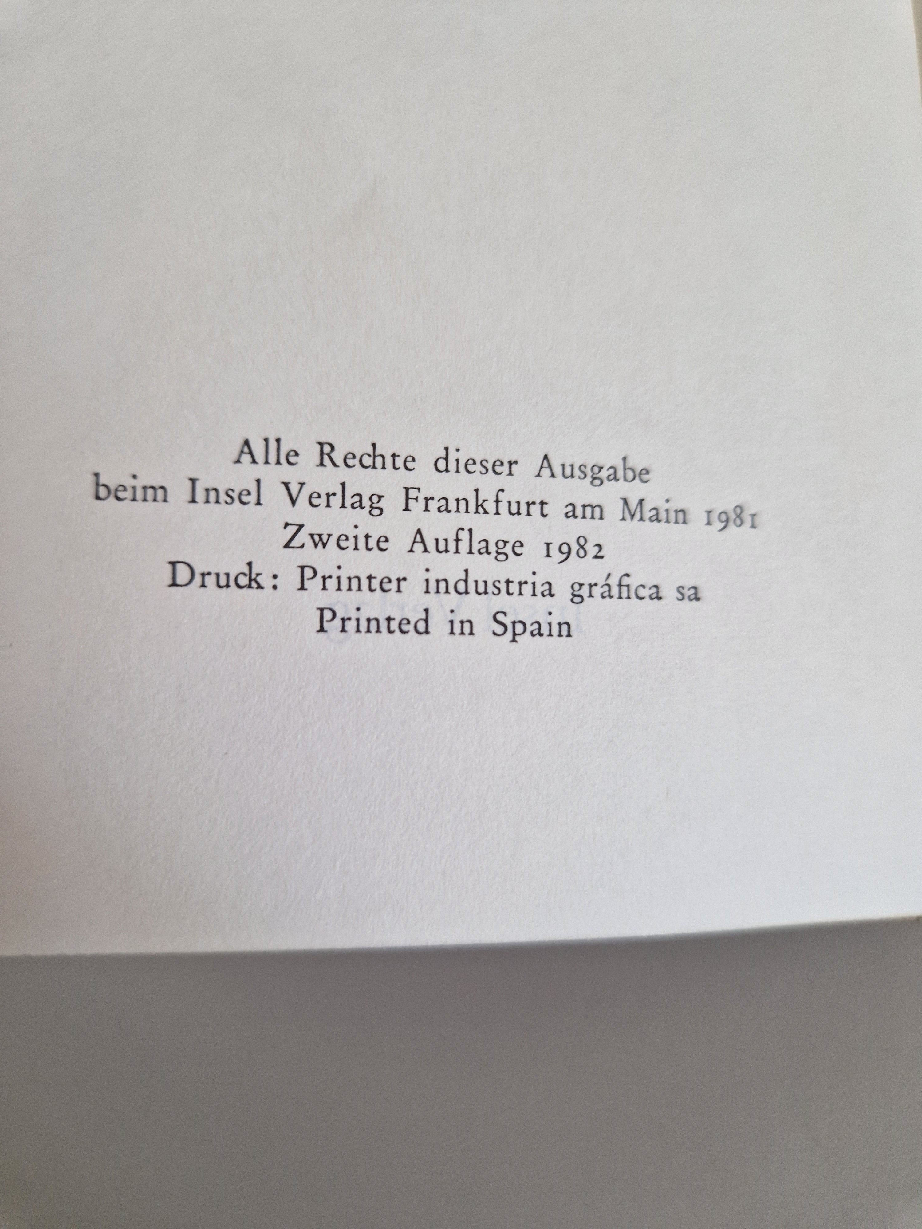 Goethe Werke – Œuvres complètes en 6 volumes | Insel Verlag Frankfurt am Main 1982 | Plats en papier marbré à la main