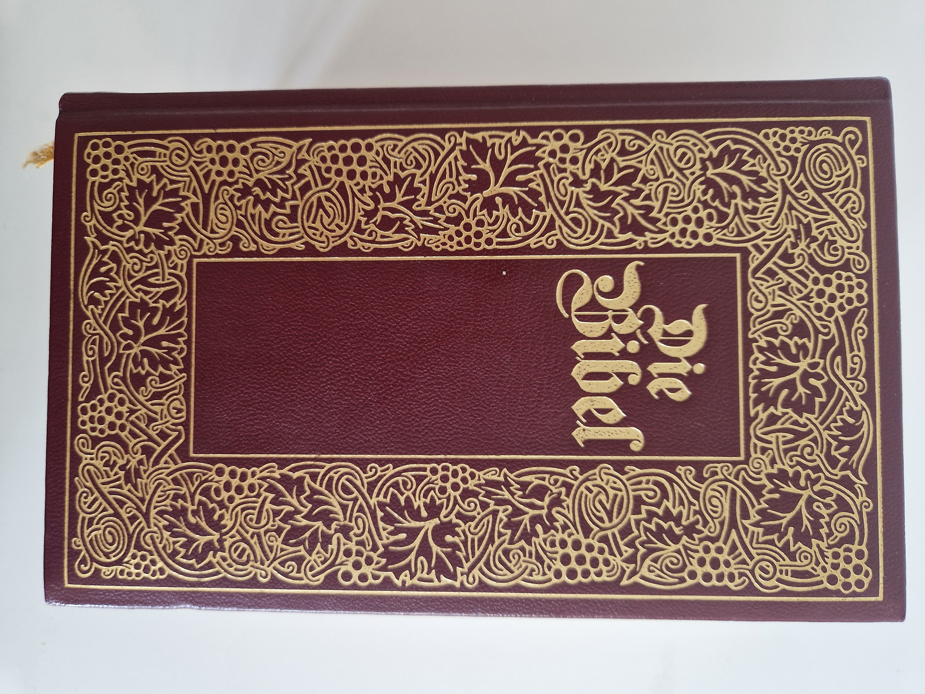 Die Bibel – Lot de 2 volumes | Ancien et Nouveau Testament complets | Traduction de Luther | Gravures de Matthaeus Merian | Naumann & Göbel