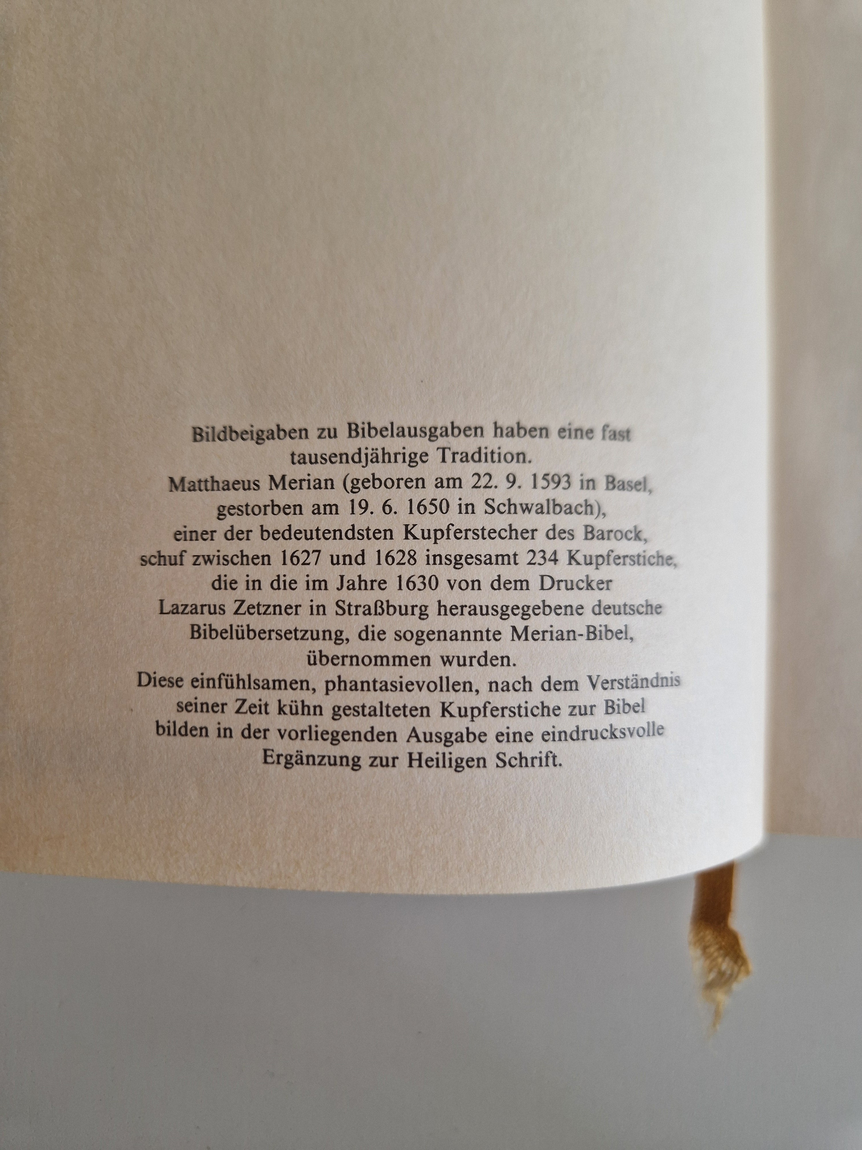 Die Bibel – Lot de 2 volumes | Ancien et Nouveau Testament complets | Traduction de Luther | Gravures de Matthaeus Merian | Naumann & Göbel