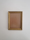 Vintage Holzbilderrahmen | Antike goldene Perlenleiste | 13×15cm Öffnung | Glas inklusive | Fertig zum Aufhängen