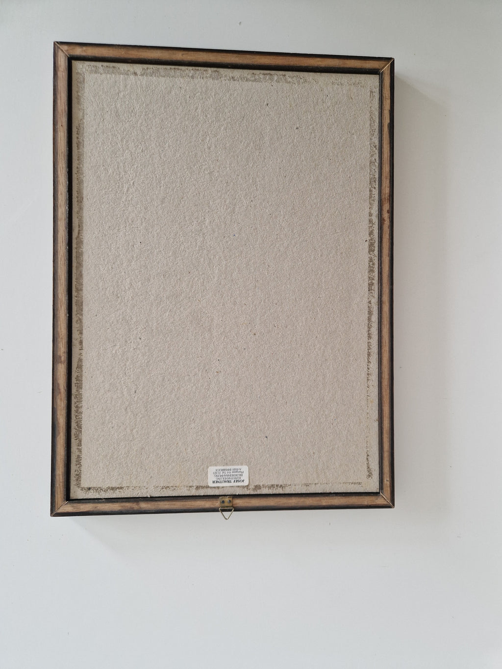 Vintage Holz-Bilderrahmen | Dunkles Maserfurnier & goldene Zierleiste | 30×40cm Öffnung | Inklusive Glas