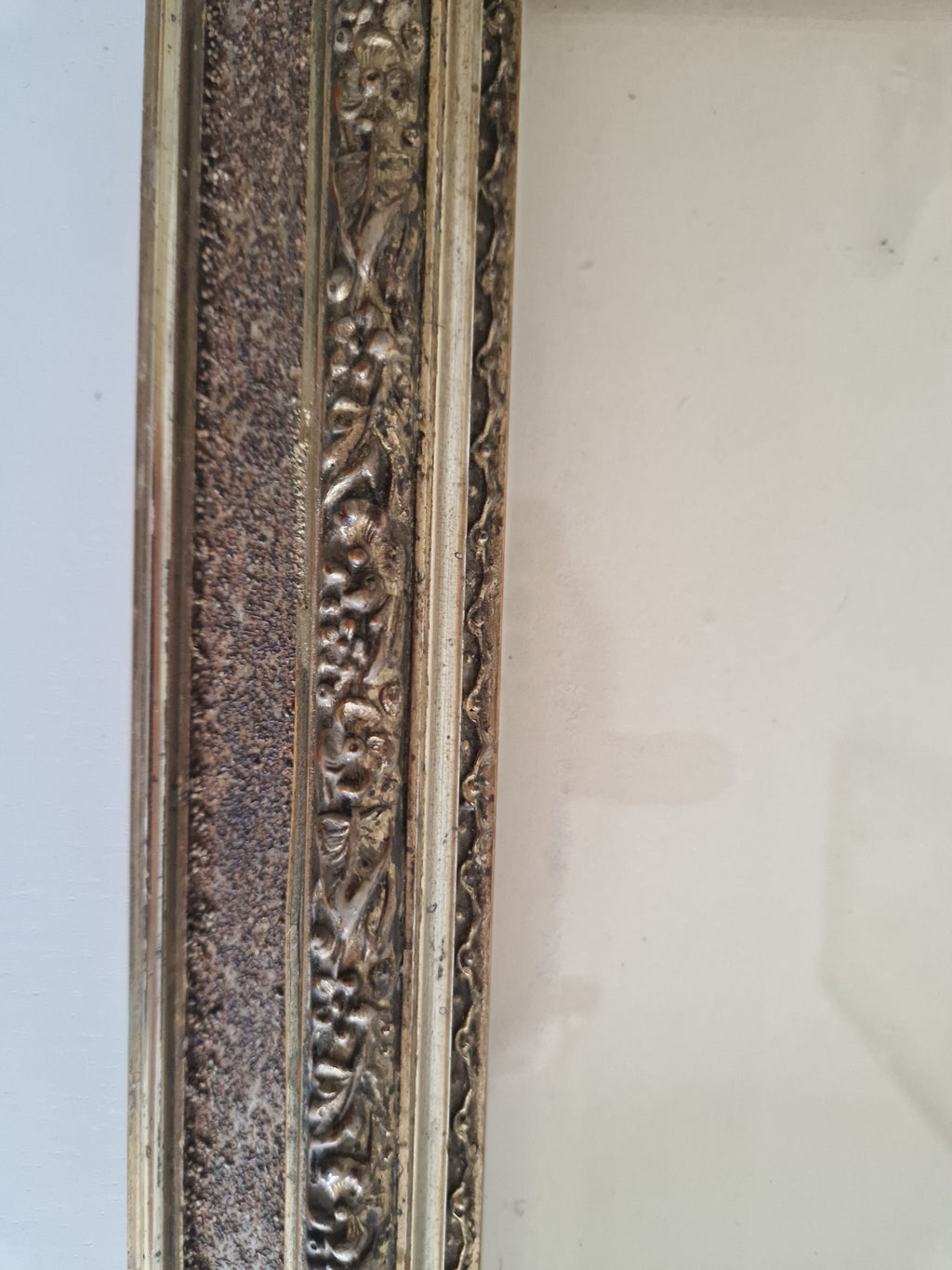 Antique Ornate Wooden Picture Frame | Gold-Bronze Embossed | 22×30cm Opening | Glass Included | Requires Assembly