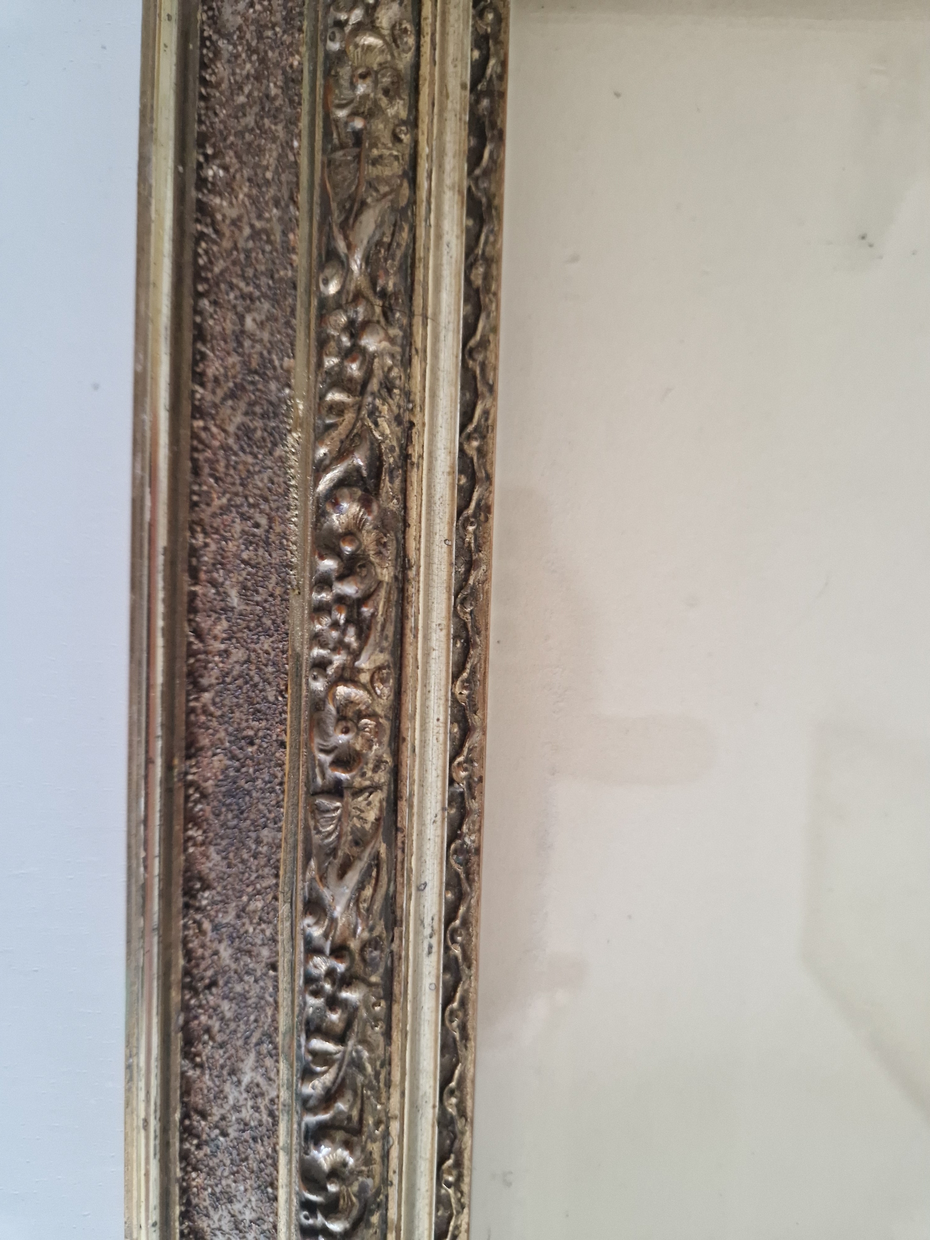 Antique Ornate Wooden Picture Frame | Gold-Bronze Embossed | 22×30cm Opening | Glass Included | Requires Assembly