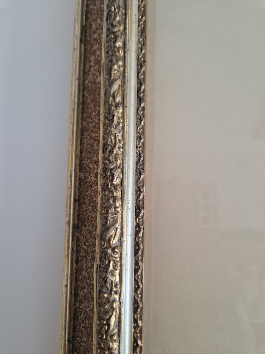 Antique Ornate Wooden Picture Frame | Gold-Bronze Embossed | 22×30cm Opening | Glass Included | Requires Assembly