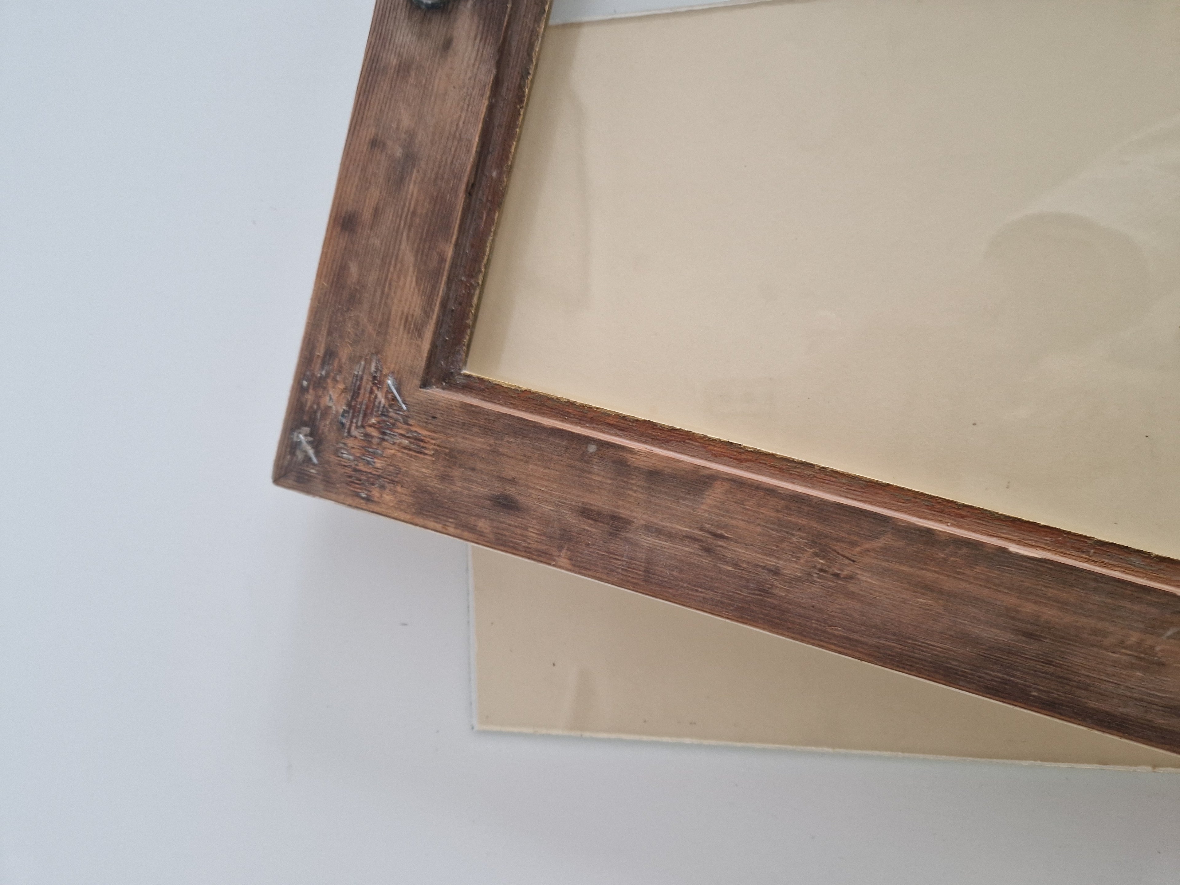 Antique Ornate Wooden Picture Frame | Gold-Bronze Embossed | 22×30cm Opening | Glass Included | Requires Assembly