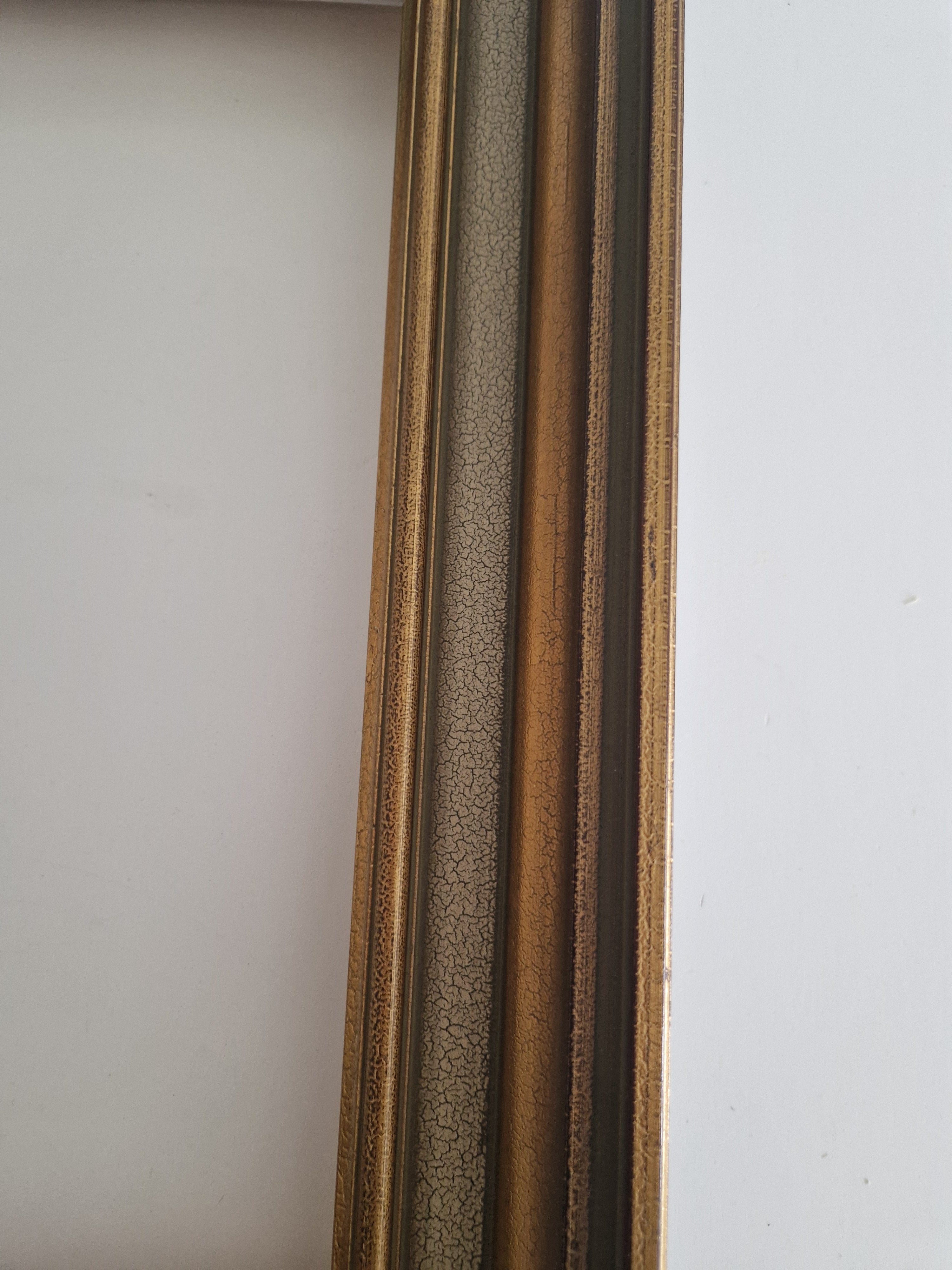 Vintage Antiker Gold-Stufenbilderrahmen | 30×30cm Öffnung | Galerie-Stil | Ohne Glas