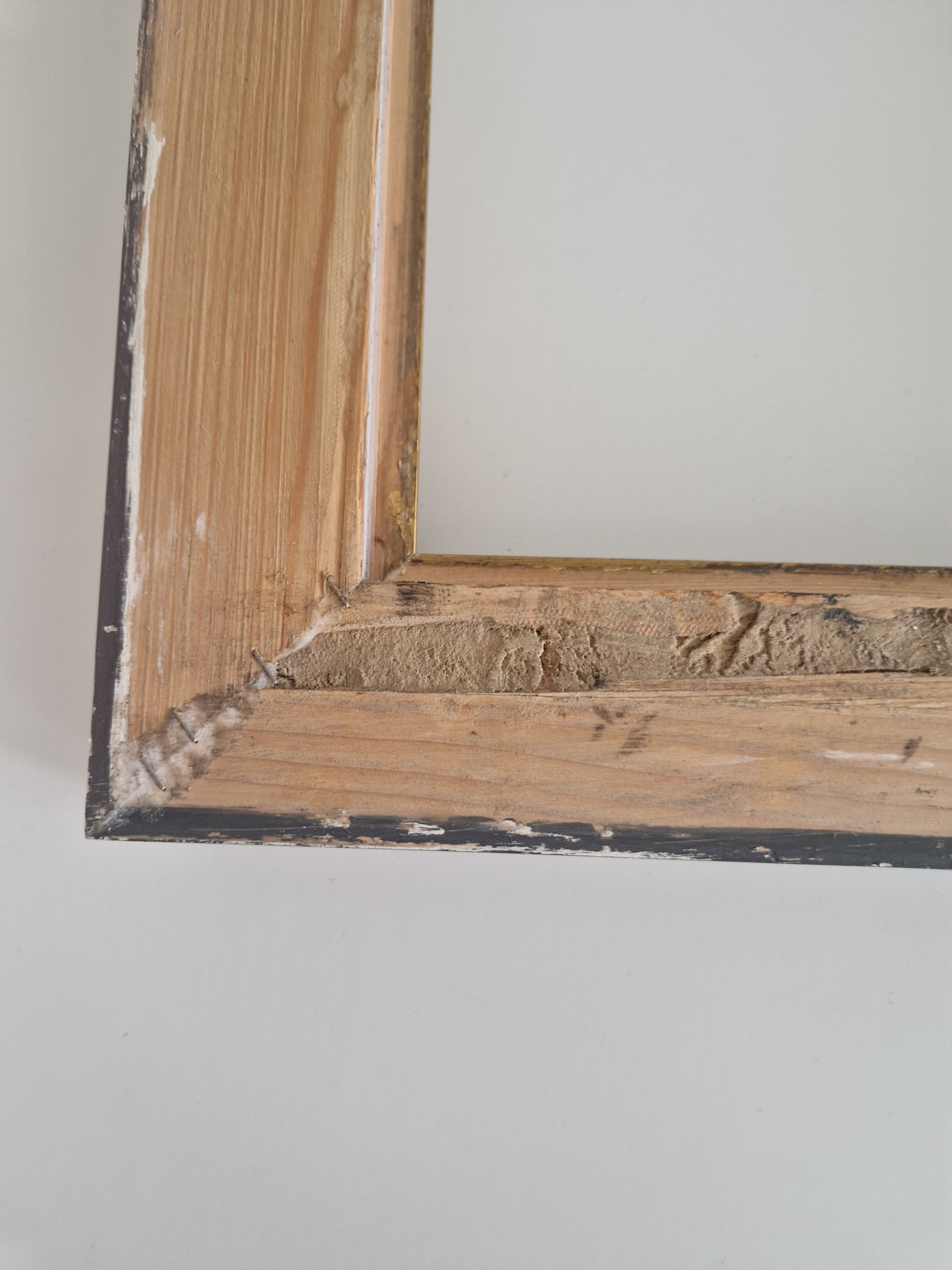 Vintage Antiker Gold-Stufenbilderrahmen | 30×30cm Öffnung | Galerie-Stil | Ohne Glas
