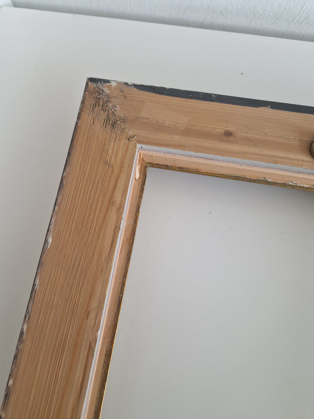 Vintage Antiker Gold-Stufenbilderrahmen | 30×30cm Öffnung | Galerie-Stil | Ohne Glas