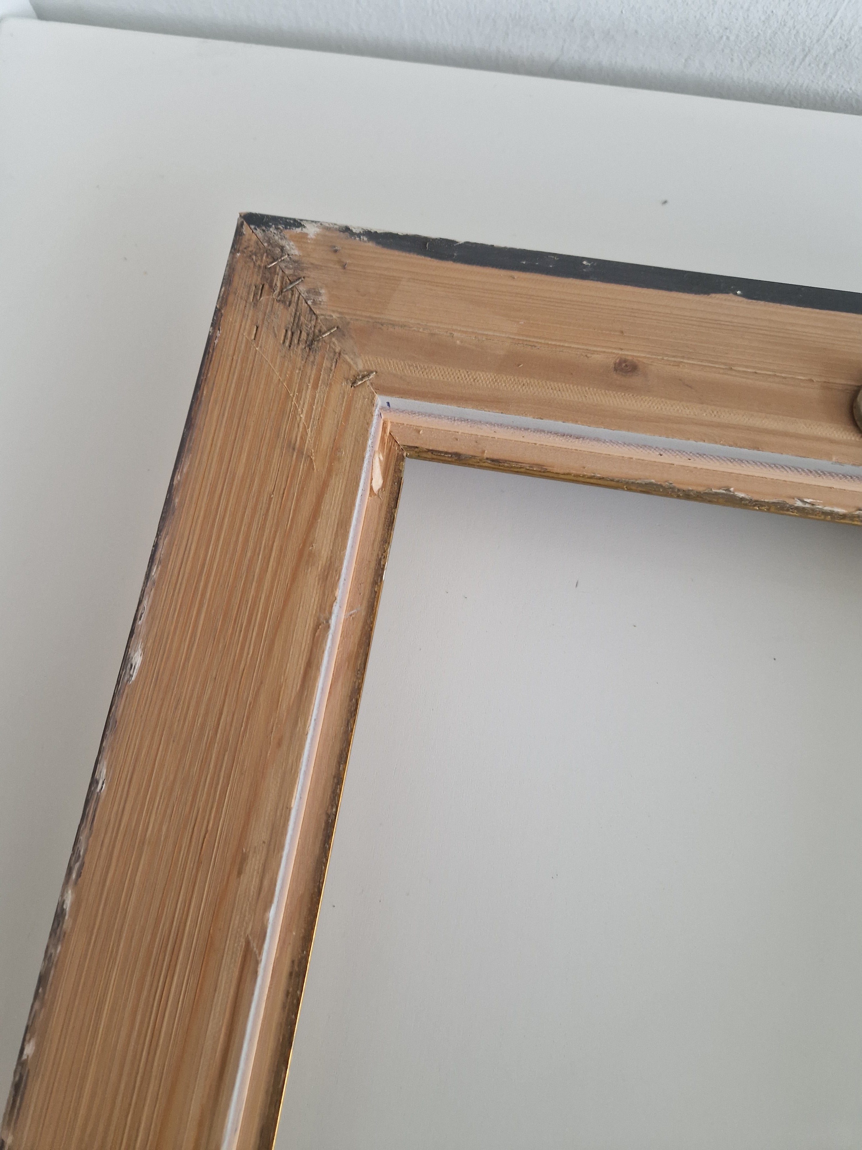 Vintage Antiker Gold-Stufenbilderrahmen | 30×30cm Öffnung | Galerie-Stil | Ohne Glas
