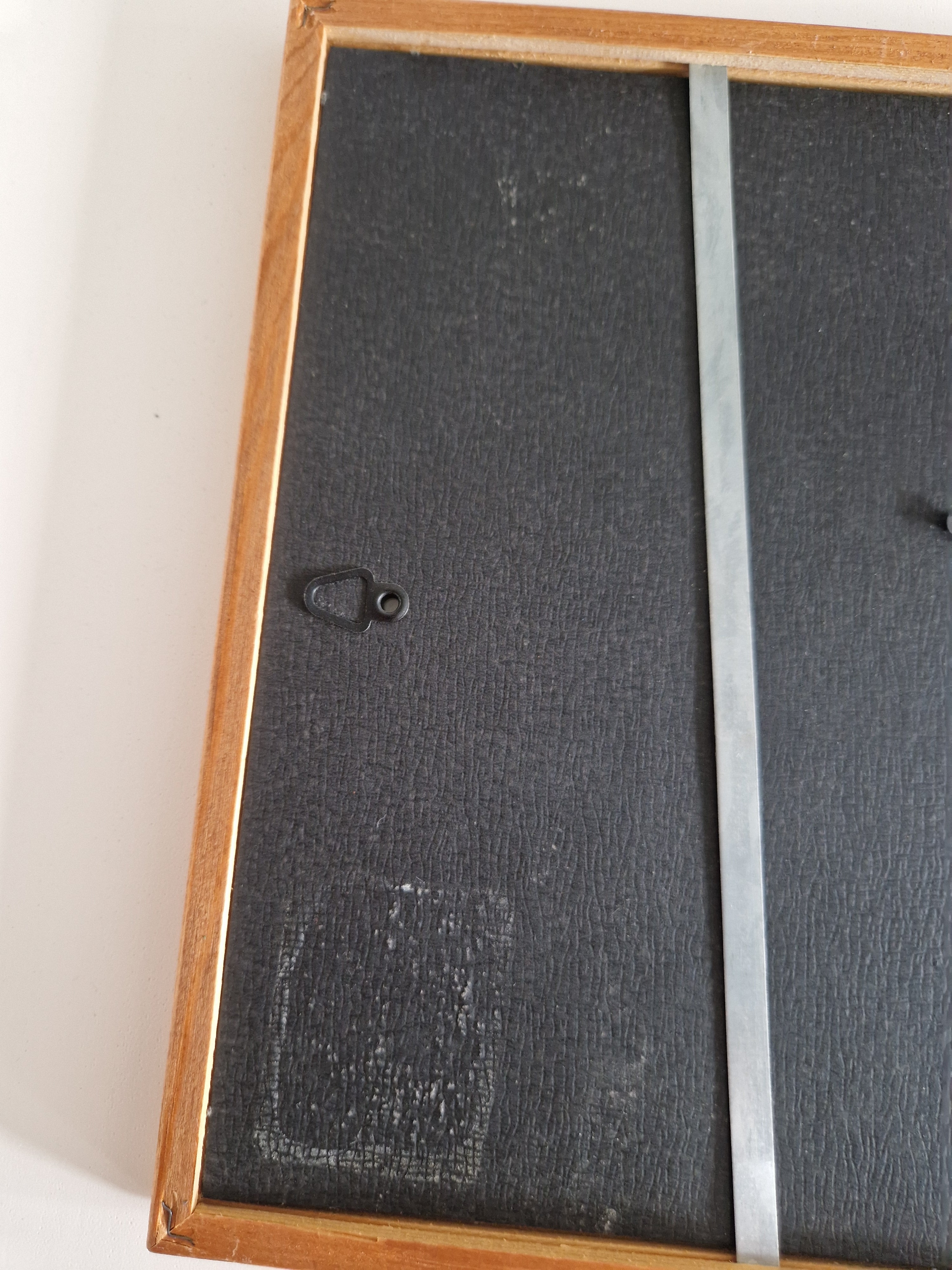 Lot de 2 cadres photo vintage assortis en bois | Teck | 30×23cm | Verre Inclus