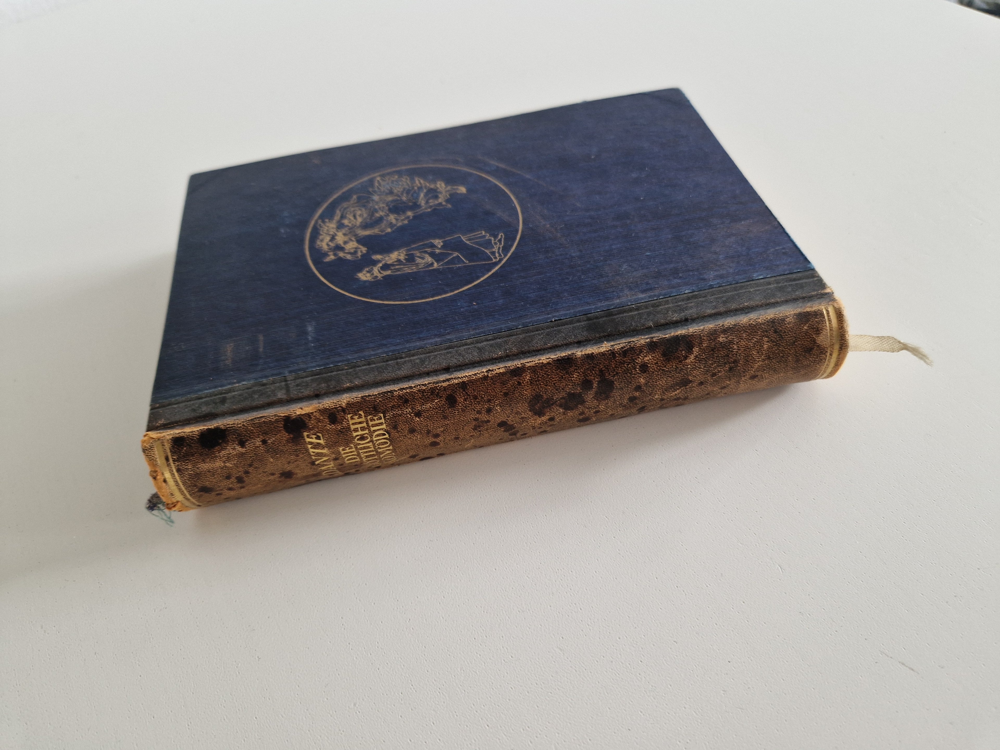 Dante – Göttliche Komödie, Antique German Hardcover, Deutsche Buch-Gemeinschaft Berlin
