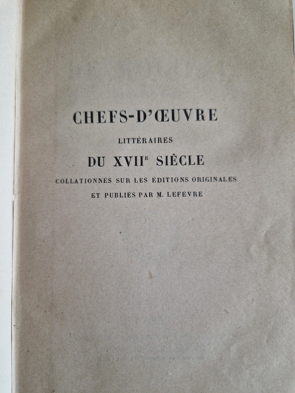 Œuvres Complètes de Molière – 4-Volume Set | Firmin-Didot Paris | 19th Century Half-Leather Binding