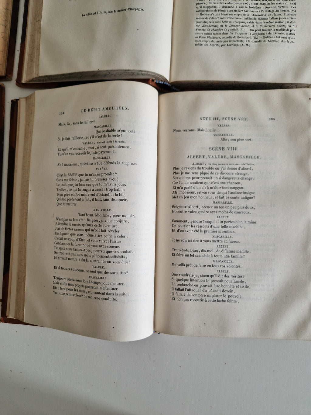 Œuvres Complètes de Molière – 4-Volume Set | Firmin-Didot Paris | 19th Century Half-Leather Binding