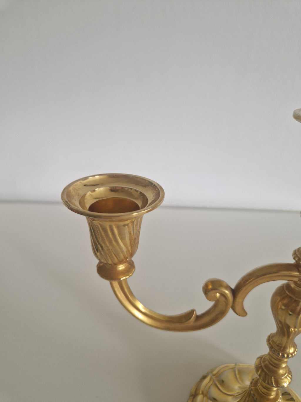 Vintage BMF Brass Candelabra, 3-Arm, West Germany, Mid-20th Century