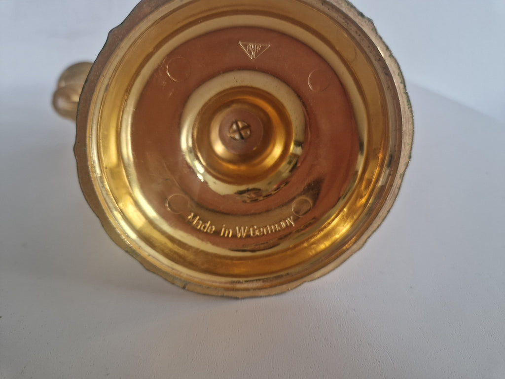 Vintage BMF Brass Candelabra, 3-Arm, West Germany, Mid-20th Century
