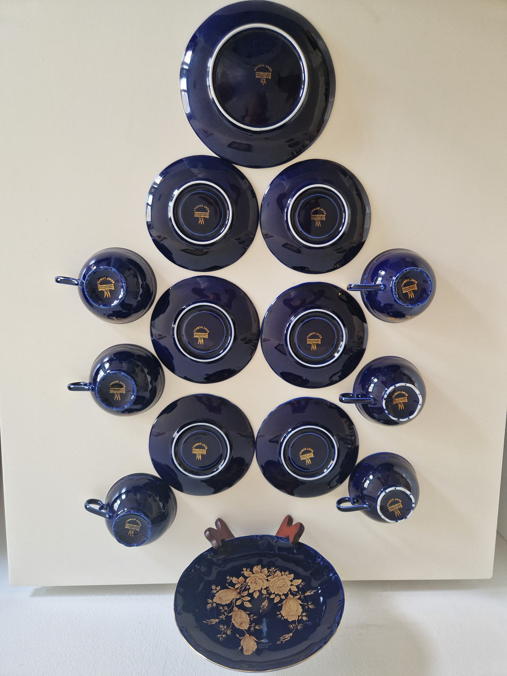 Bareuther Waldsassen Echt Kobalt Bayern Kaffee- & Teeservice – 15-teilig