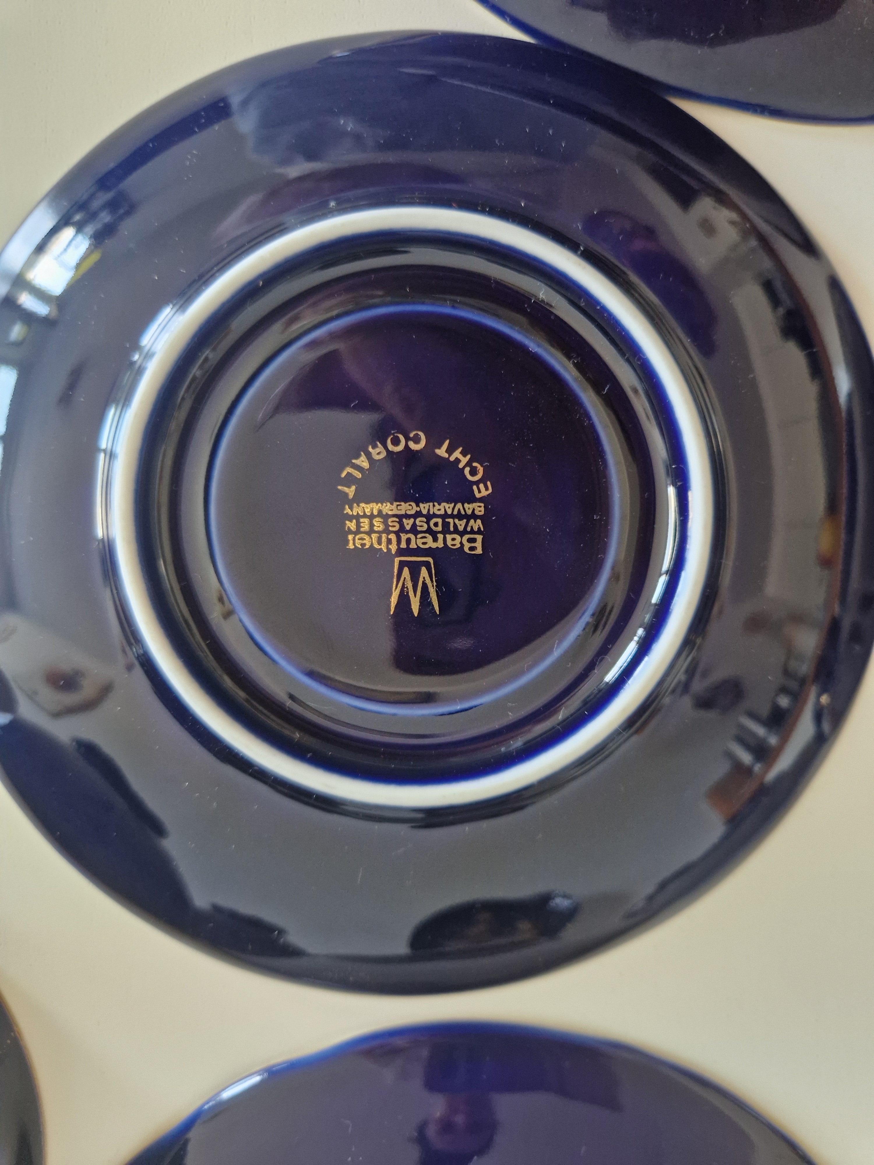 Bareuther Waldsassen Echt Kobalt Bayern Kaffee- & Teeservice – 15-teilig