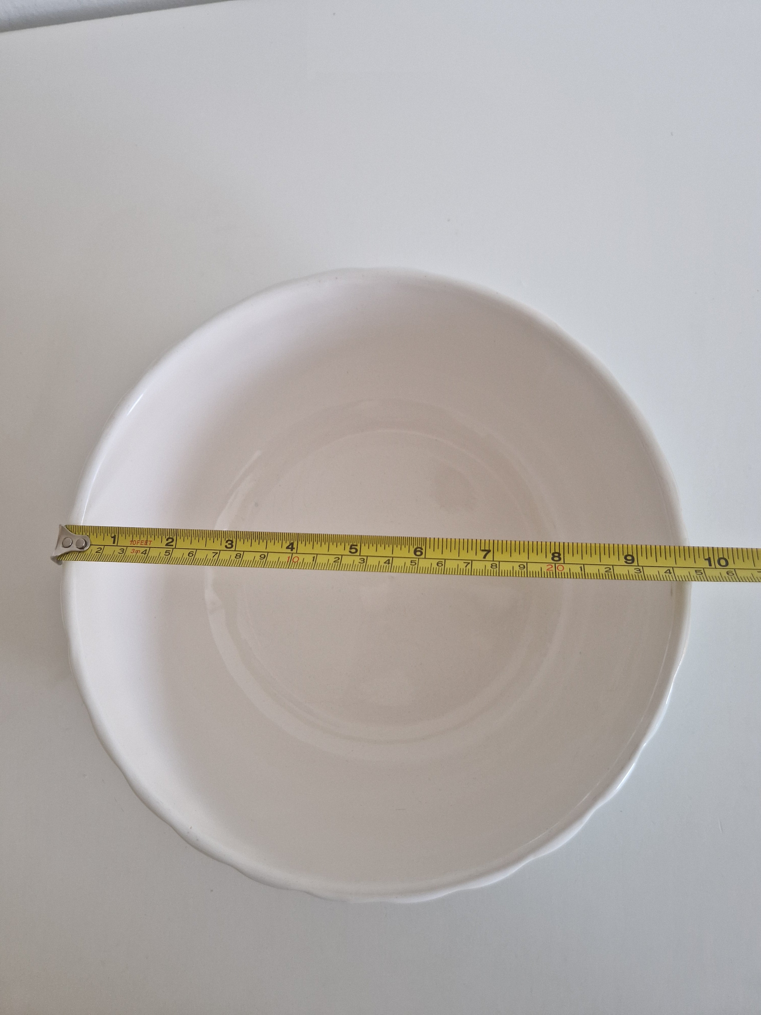 Gmunden Keramik Bowl – Green Wavy Stripe | Grüne Wellenband | approx. 22 cm | Austrian Folk Ceramics