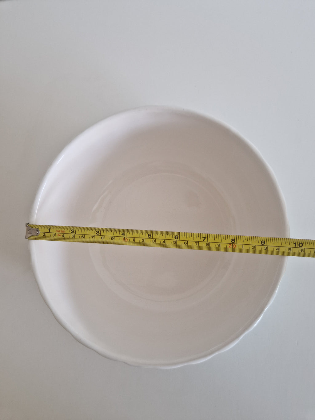 Gmunden Keramik Bowl – Green Wavy Stripe | Grüne Wellenband | approx. 22 cm | Austrian Folk Ceramics