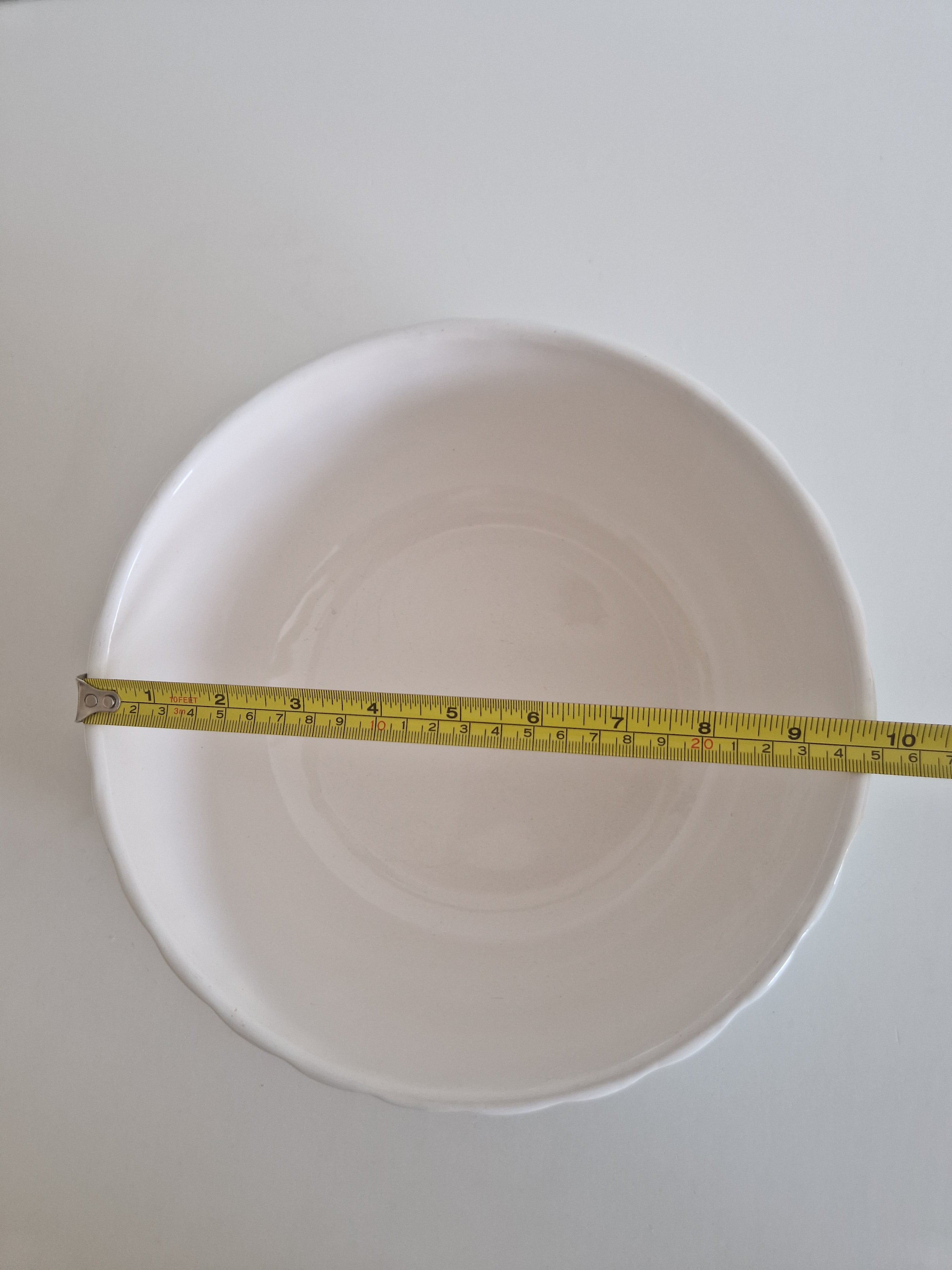 Gmunden Keramik Bowl – Green Wavy Stripe | Grüne Wellenband | approx. 22 cm | Austrian Folk Ceramics