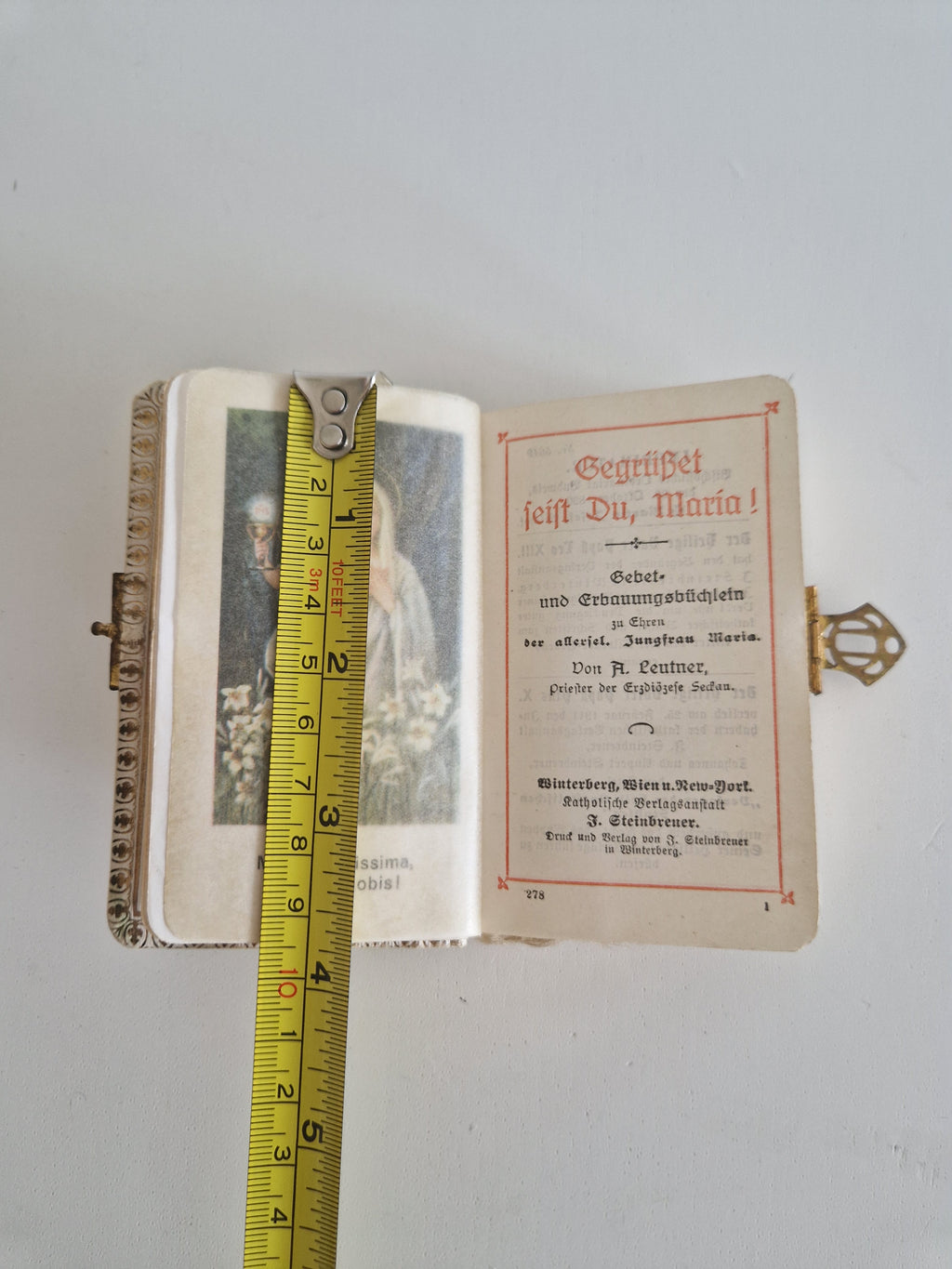 Antikes katholisches österreichisches Firmungsgebetbuch – „Andenken an die heilige Firmung“ | Goldschließe | Goldschnitt | ca. 1900 | Steinbreuer Verlag