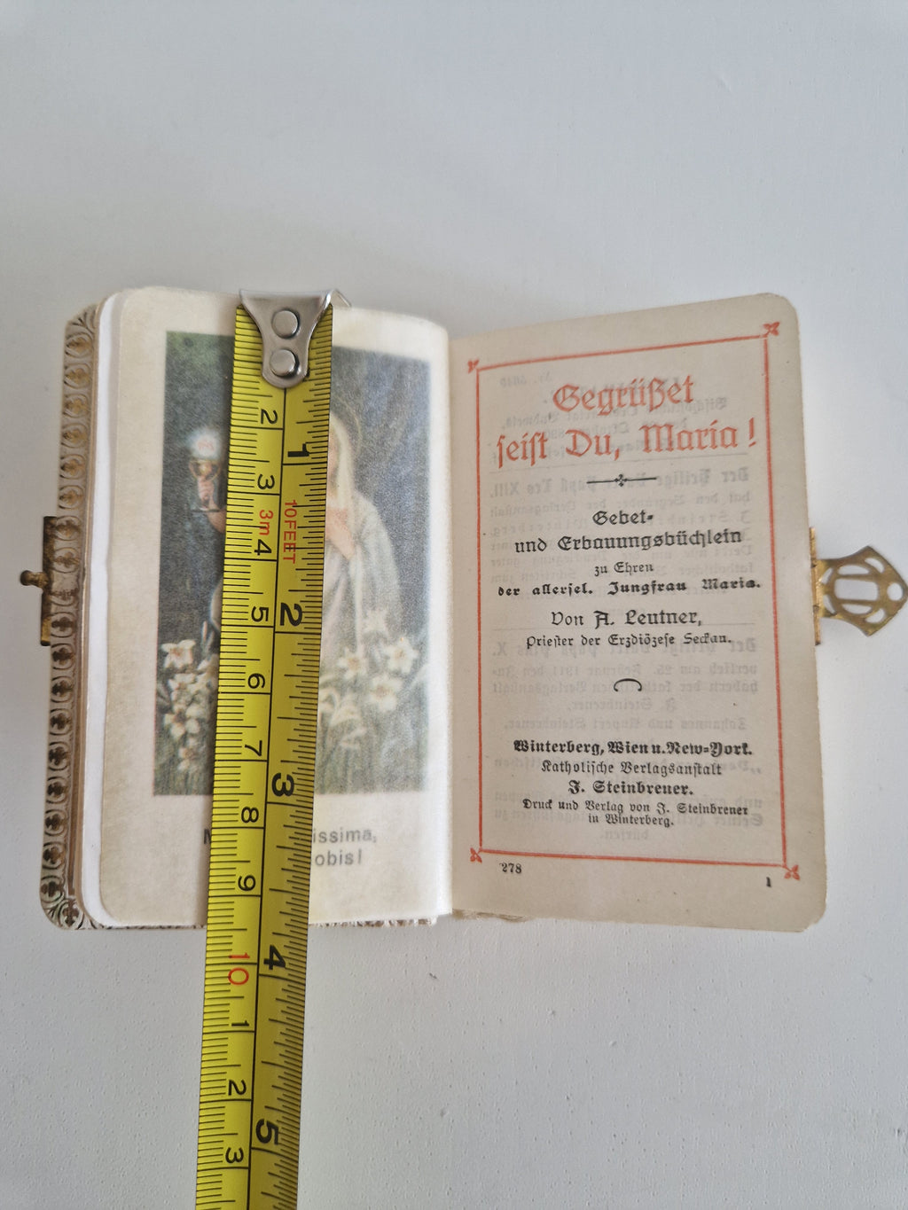 Antikes katholisches österreichisches Firmungsgebetbuch – „Andenken an die heilige Firmung“ | Goldschließe | Goldschnitt | ca. 1900 | Steinbreuer Verlag