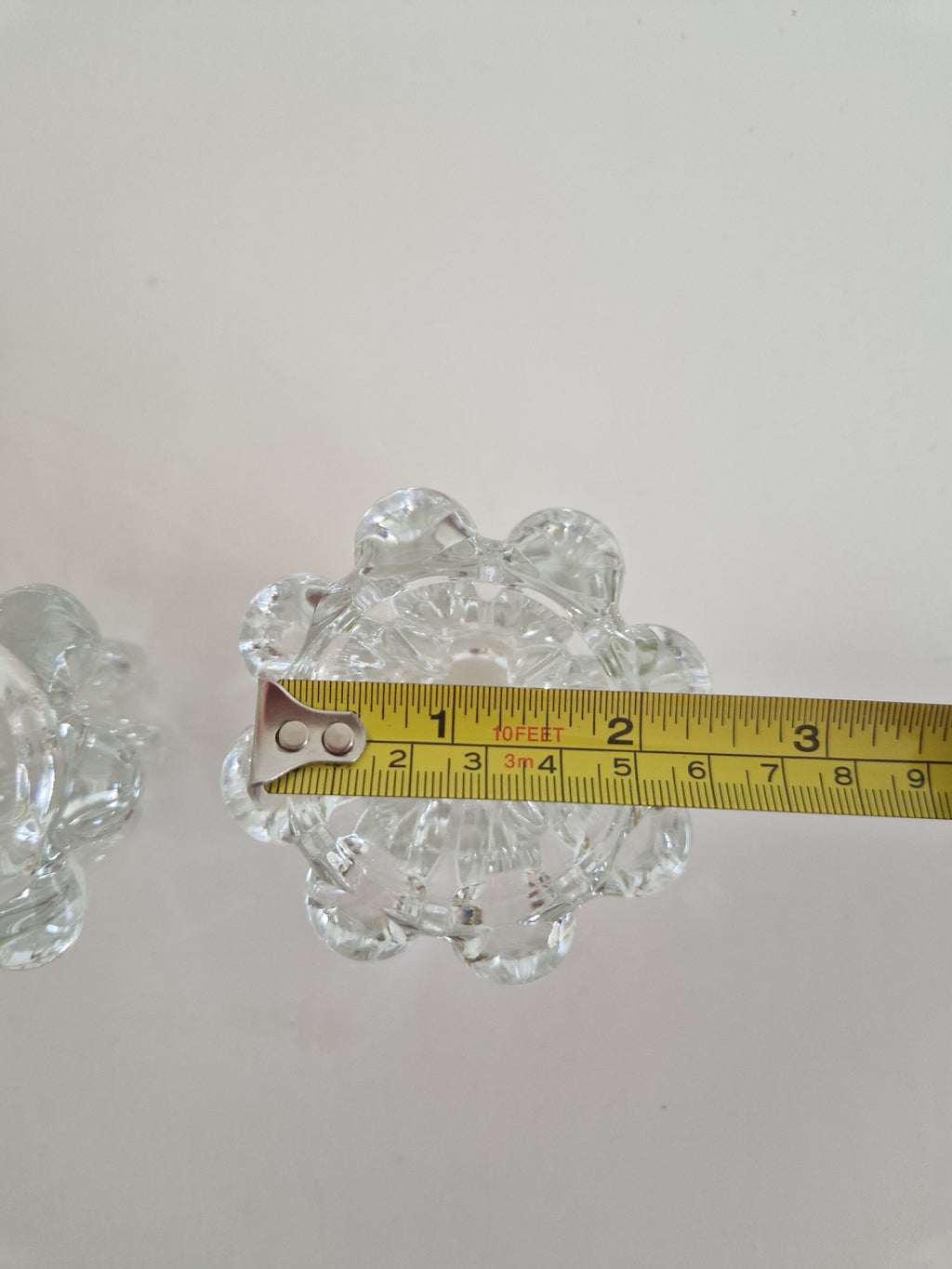Elegant Flower-Shaped Glass Candle Holders - Set of 4 for a Timeless Touch