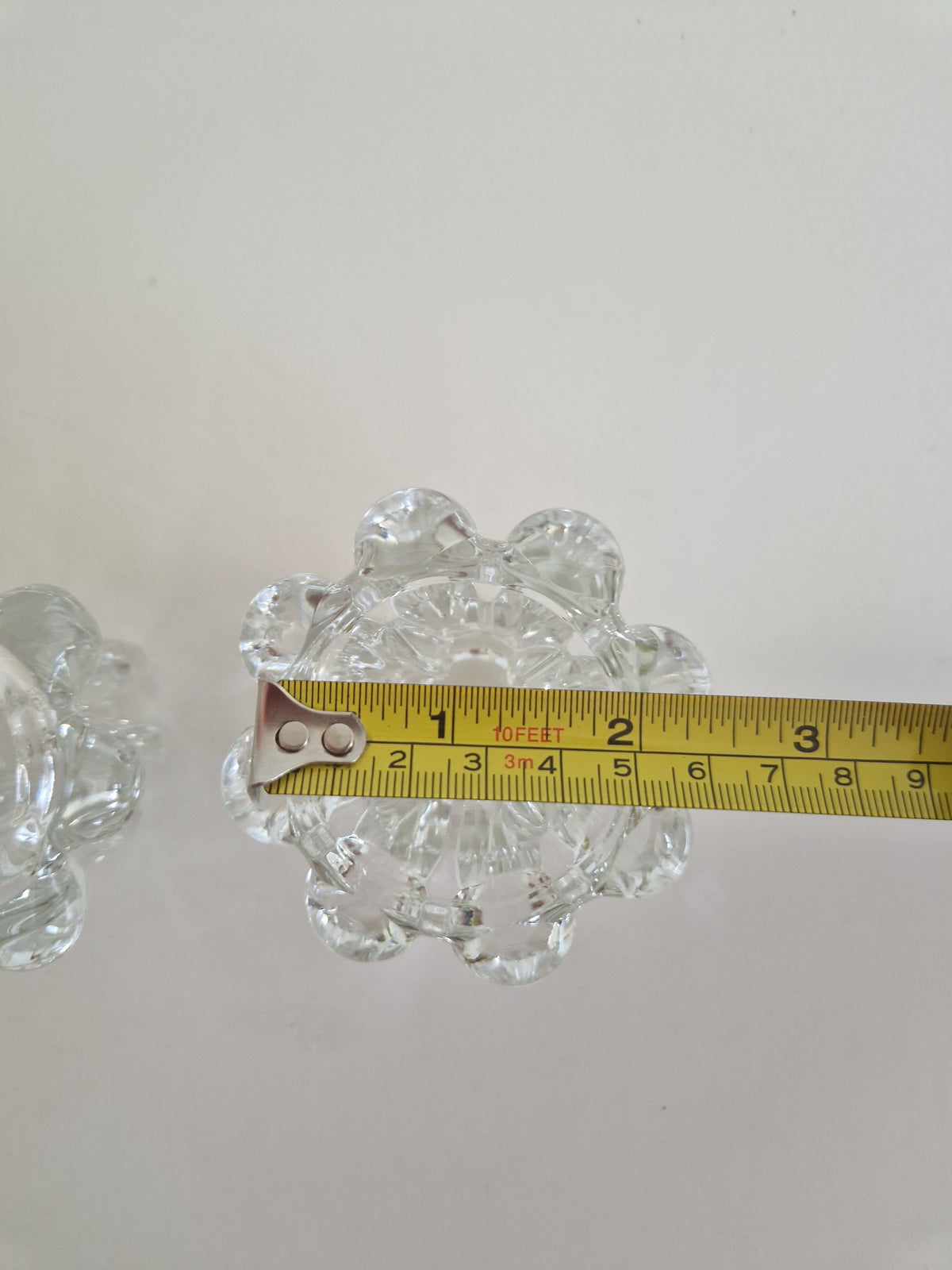 Elegant Flower-Shaped Glass Candle Holders - Set of 4 for a Timeless Touch