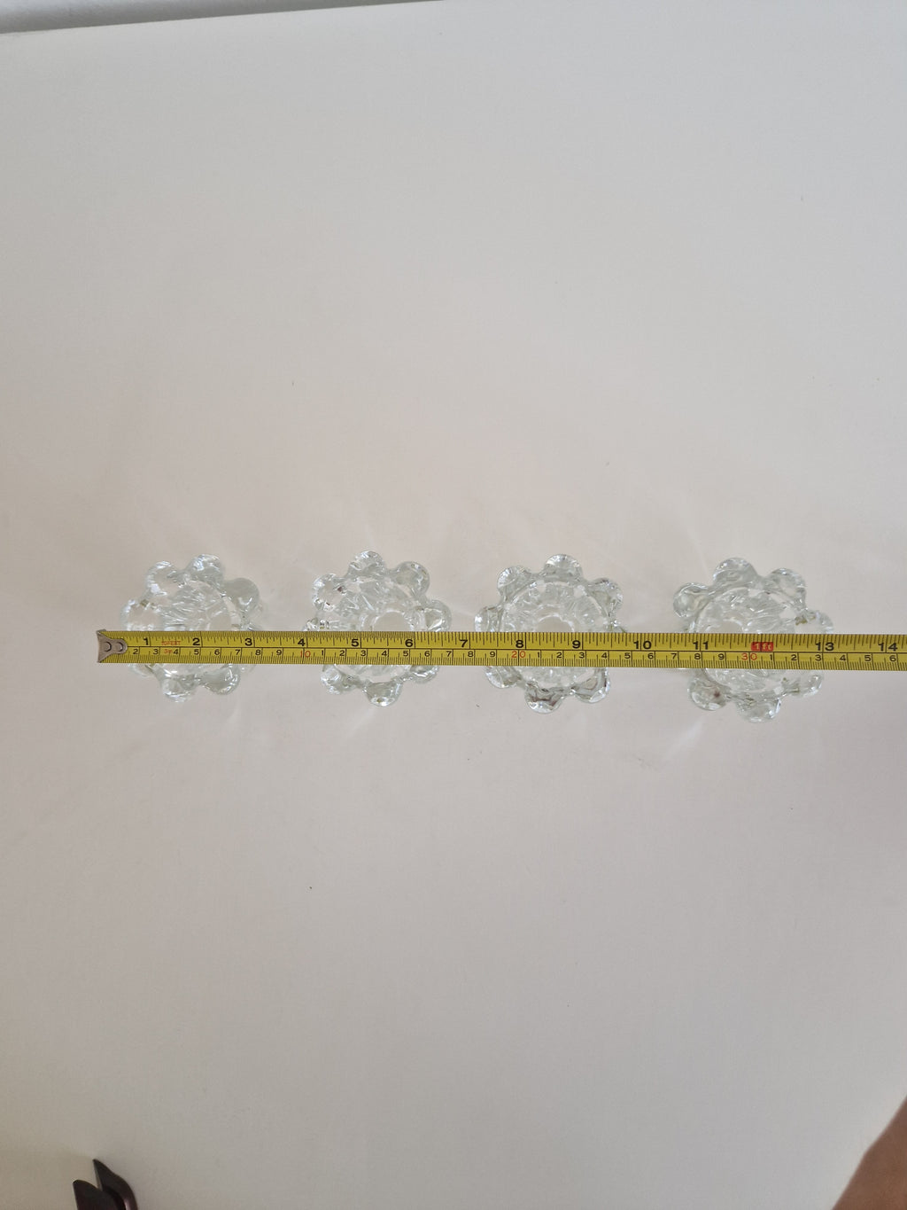 Elegant Flower-Shaped Glass Candle Holders - Set of 4 for a Timeless Touch