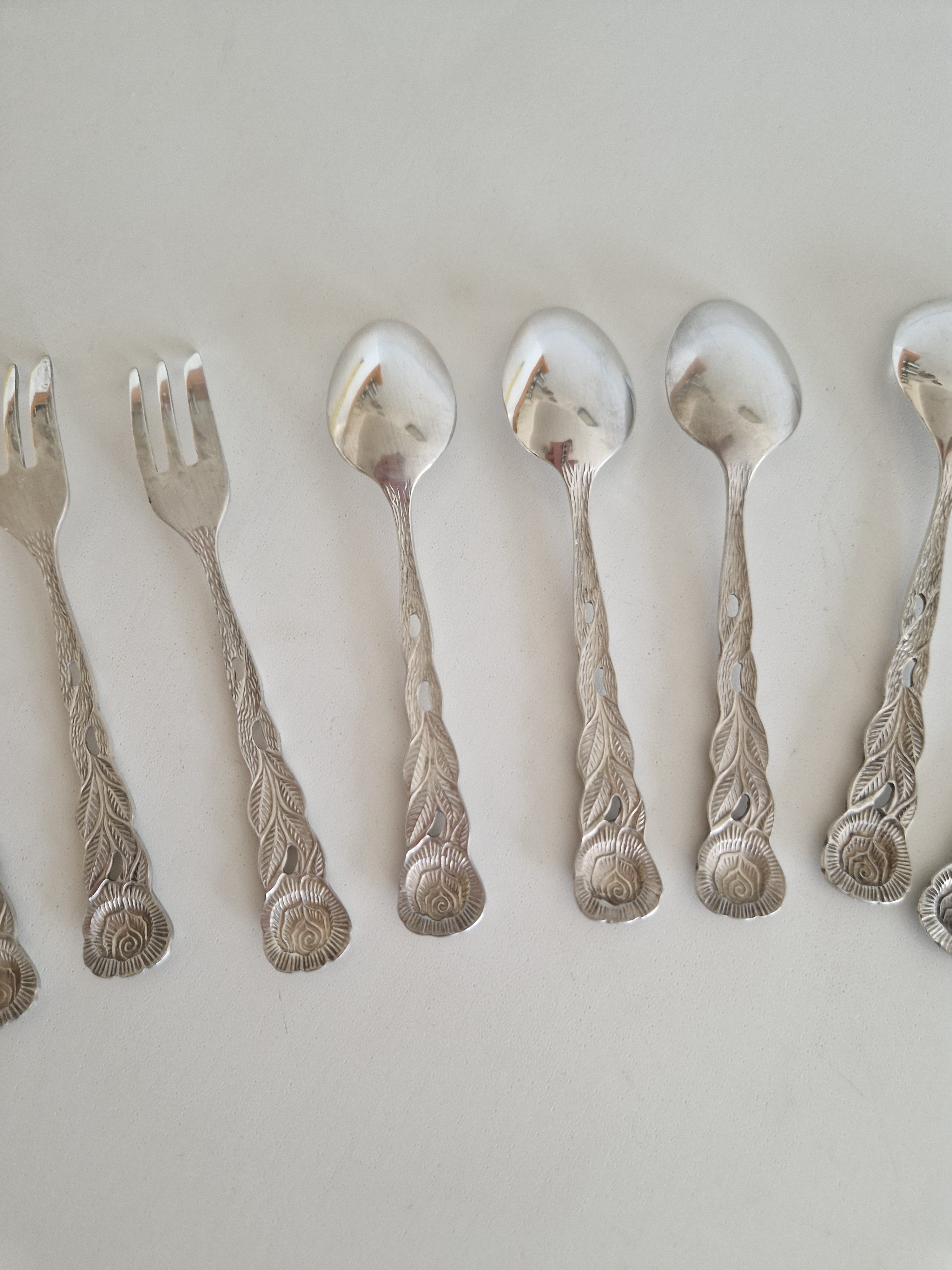 Vintage Silver-Plated Cutlery Set – Hildesheimer Rose Pattern, 14-Piece