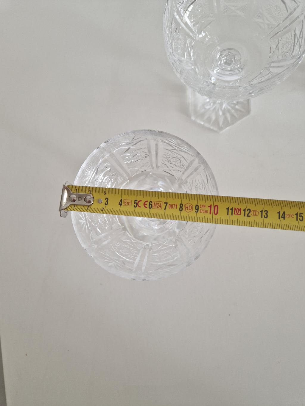 Set of 4 Austrian Hand-Cut Crystal Champagne Coupes