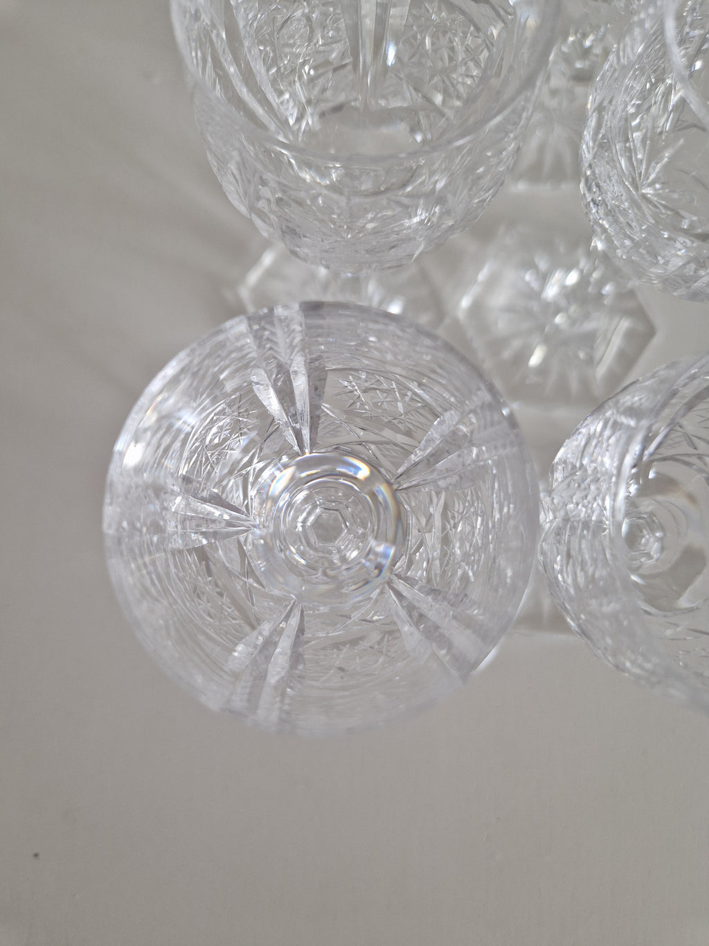 Ensemble de 6 verres à liqueur en cristal taillé main autrichien | Cristal au plomb 24%