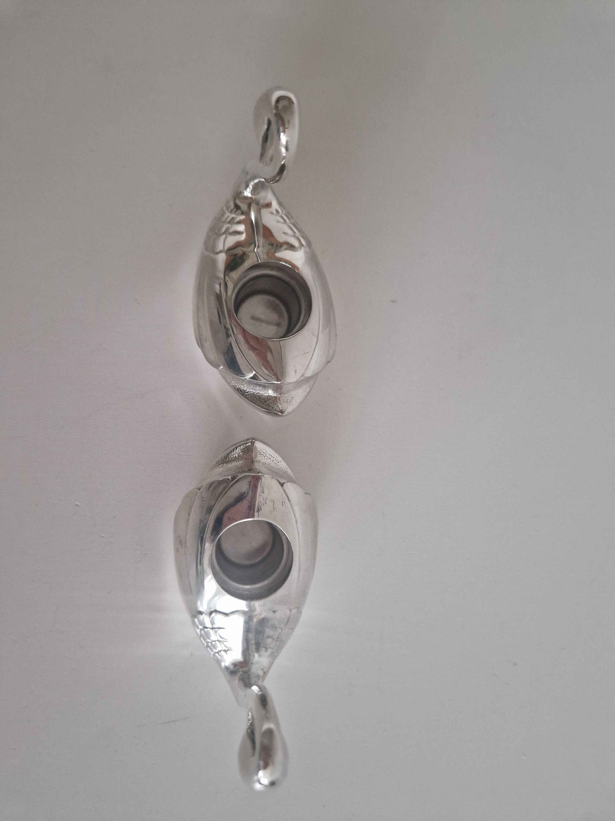 Vintage Silver-Plated Swan Candlestick Holders – A Set of 2 Decorative Antique Accents