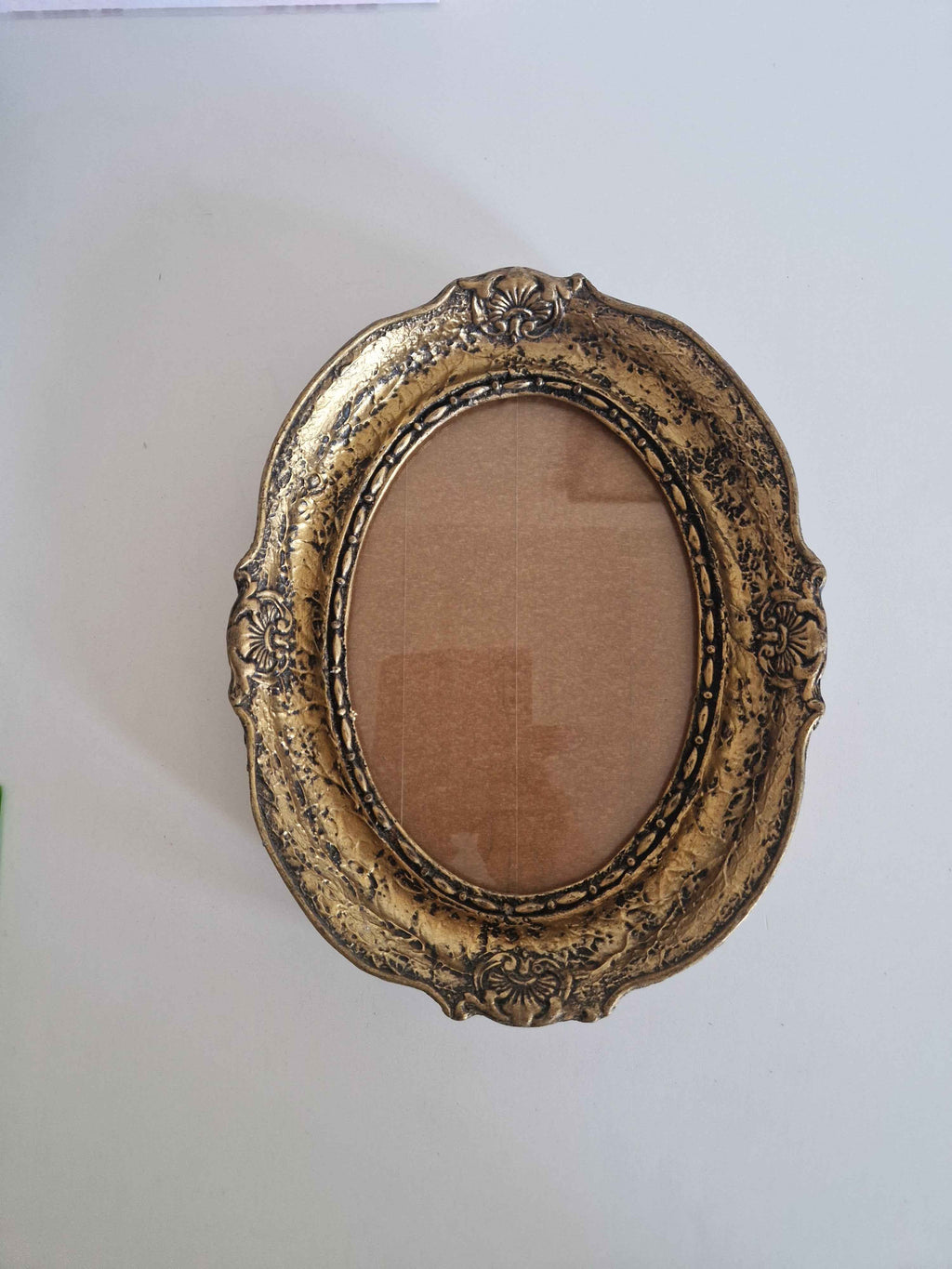 Antique Rococo Picture Frame - Elegant Gold-Tone Frame for Timeless Memories