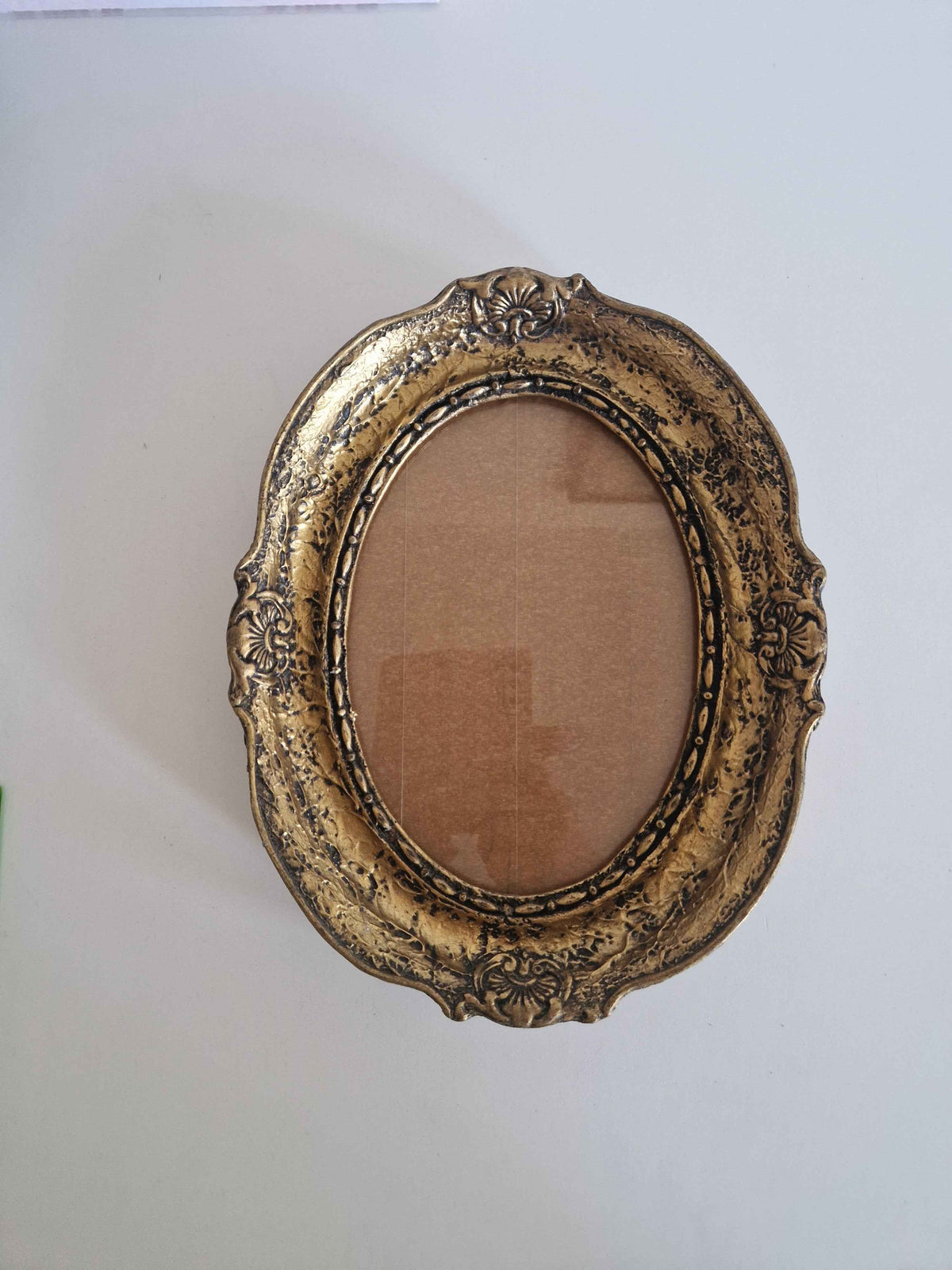 Antique Rococo Picture Frame - Elegant Gold-Tone Frame for Timeless Memories