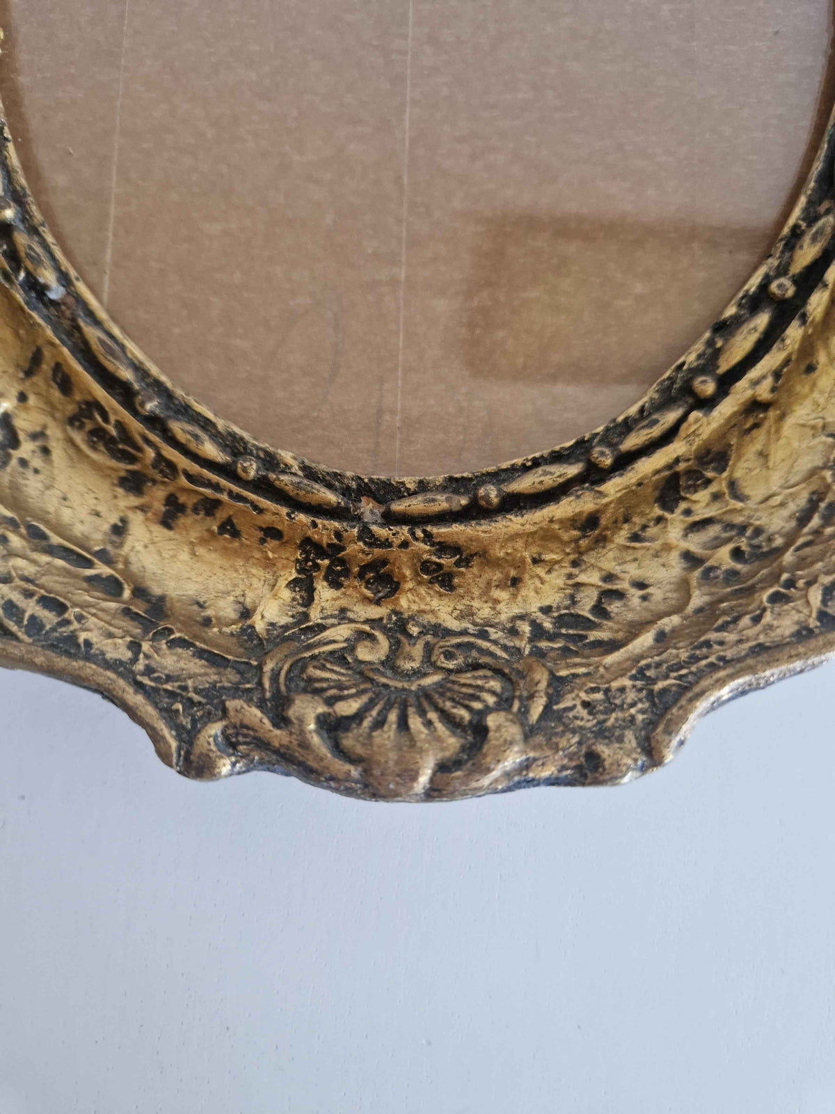 Antique Rococo Picture Frame - Elegant Gold-Tone Frame for Timeless Memories