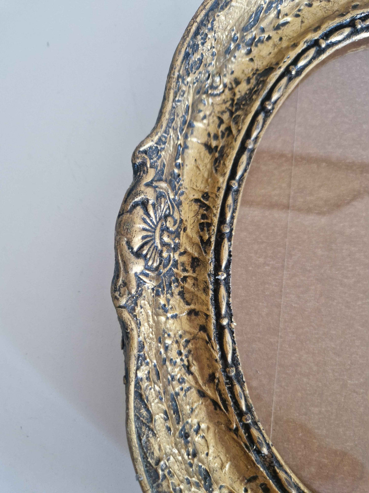 Antique Rococo Picture Frame - Elegant Gold-Tone Frame for Timeless Memories