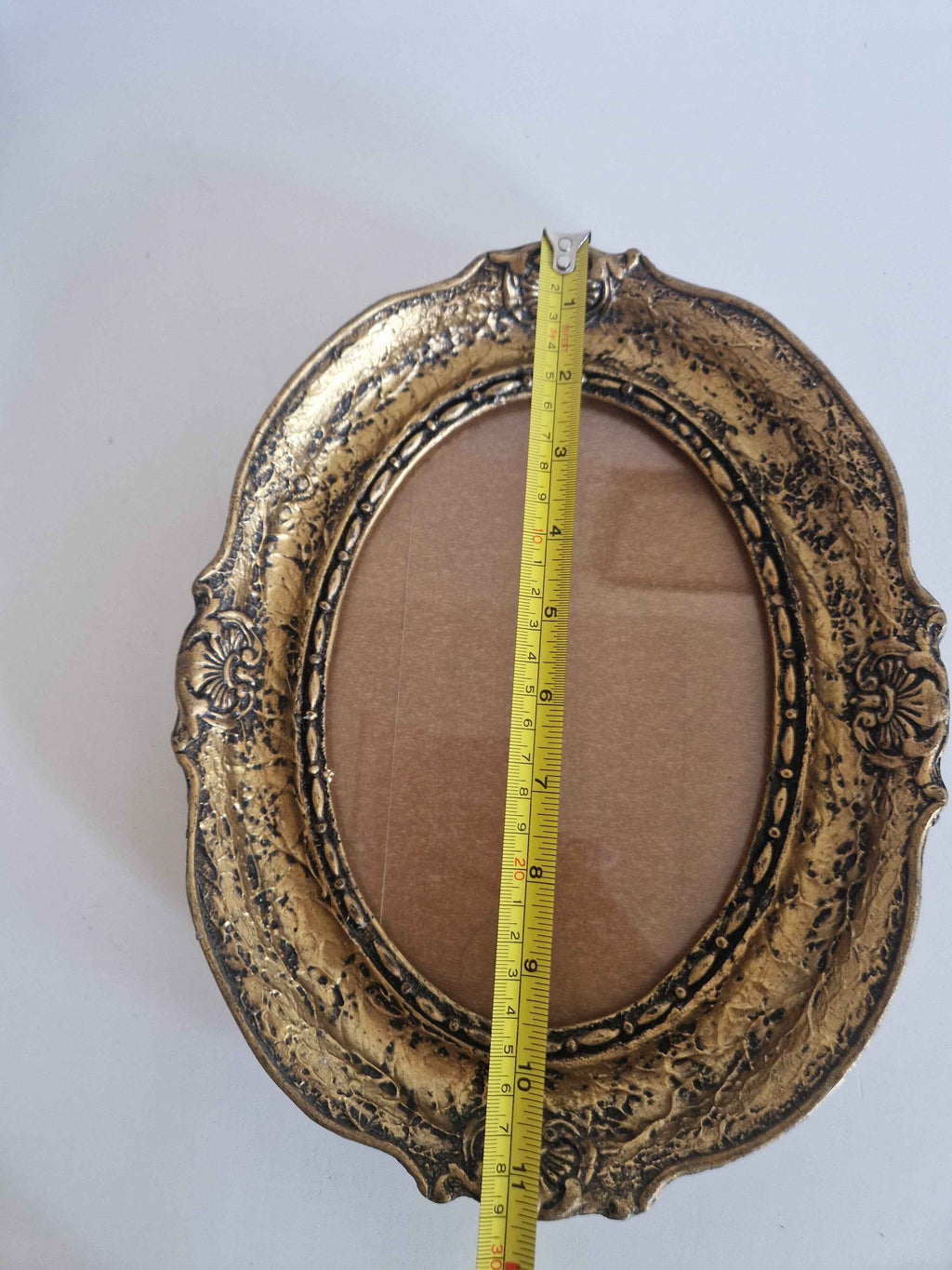 Antique Rococo Picture Frame - Elegant Gold-Tone Frame for Timeless Memories
