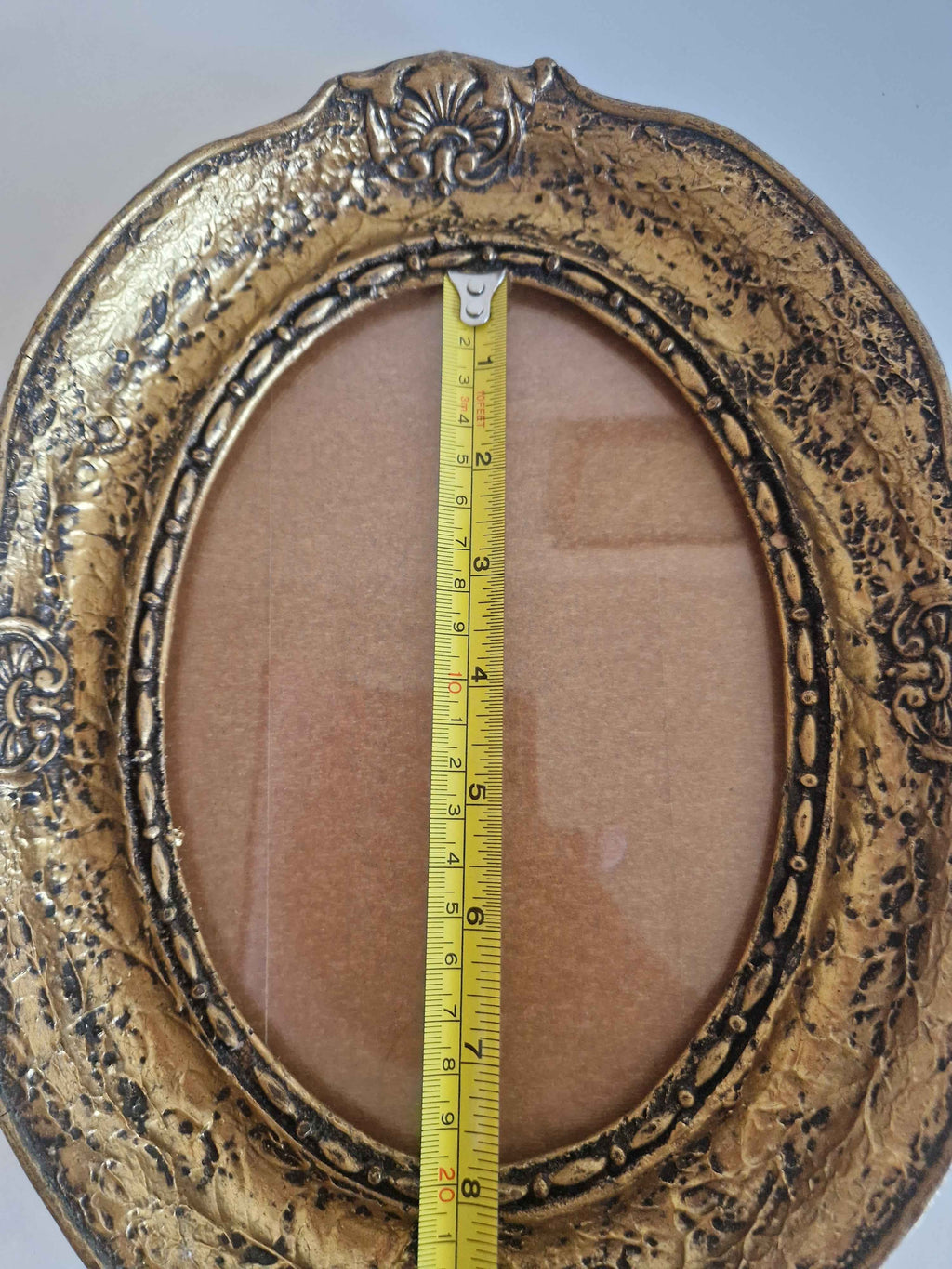 Antique Rococo Picture Frame - Elegant Gold-Tone Frame for Timeless Memories