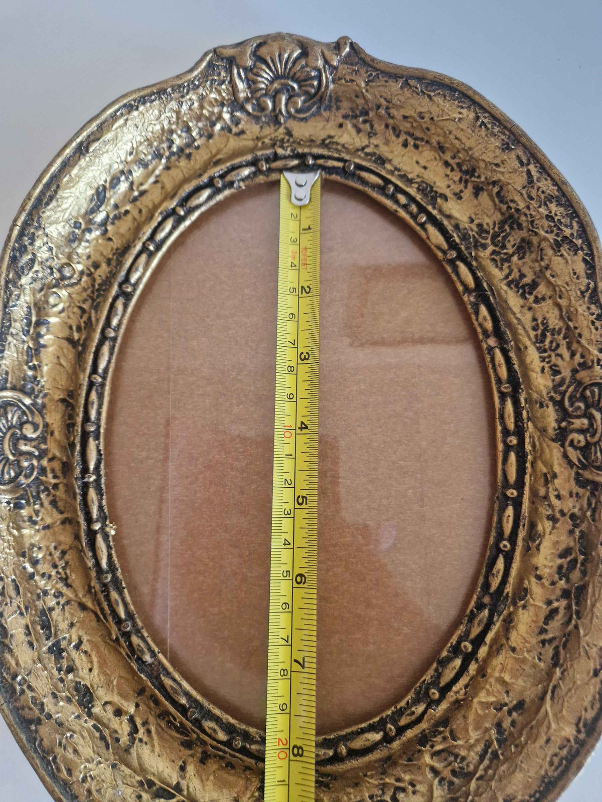 Antique Rococo Picture Frame - Elegant Gold-Tone Frame for Timeless Memories