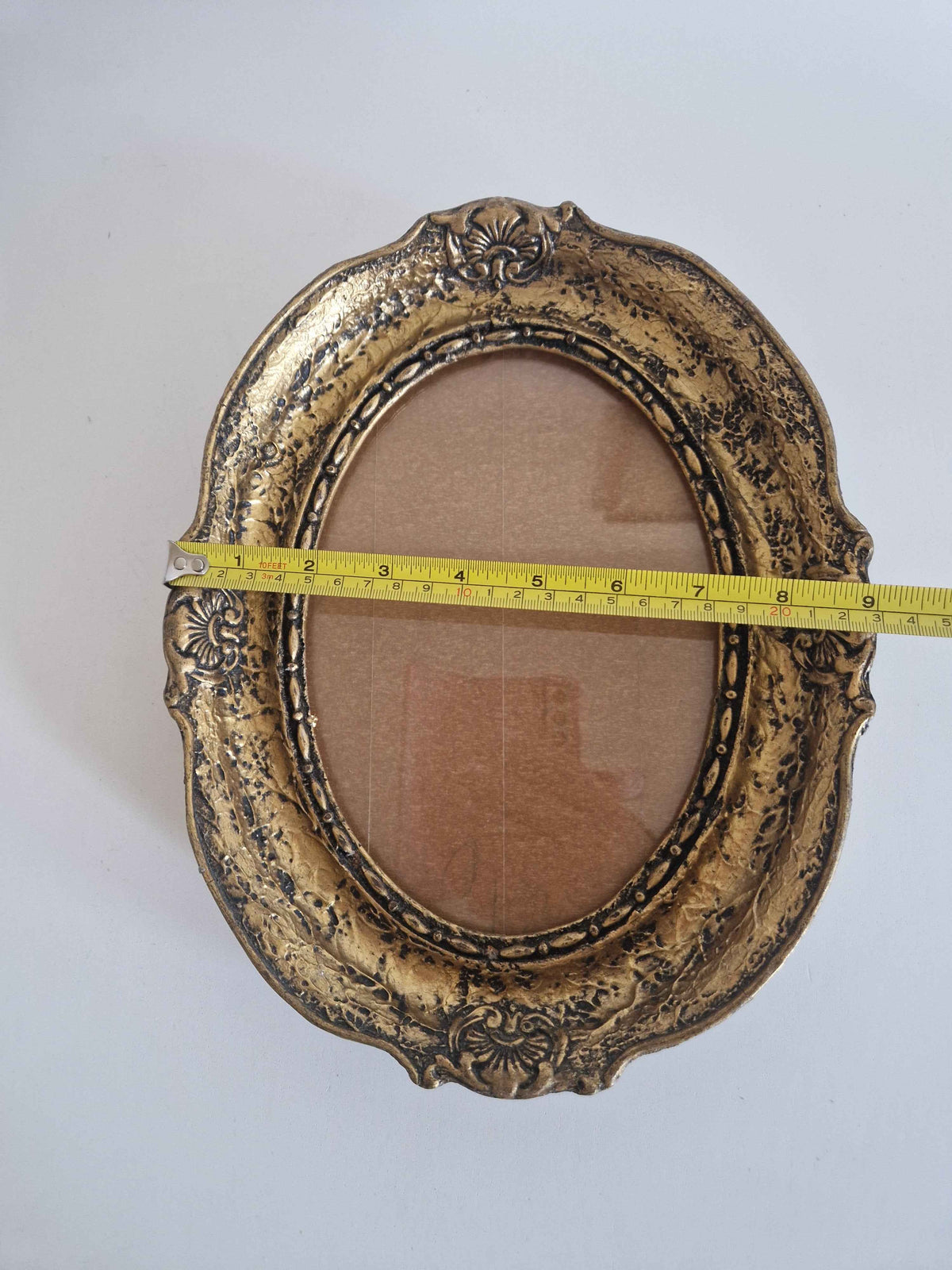 Antique Rococo Picture Frame - Elegant Gold-Tone Frame for Timeless Memories