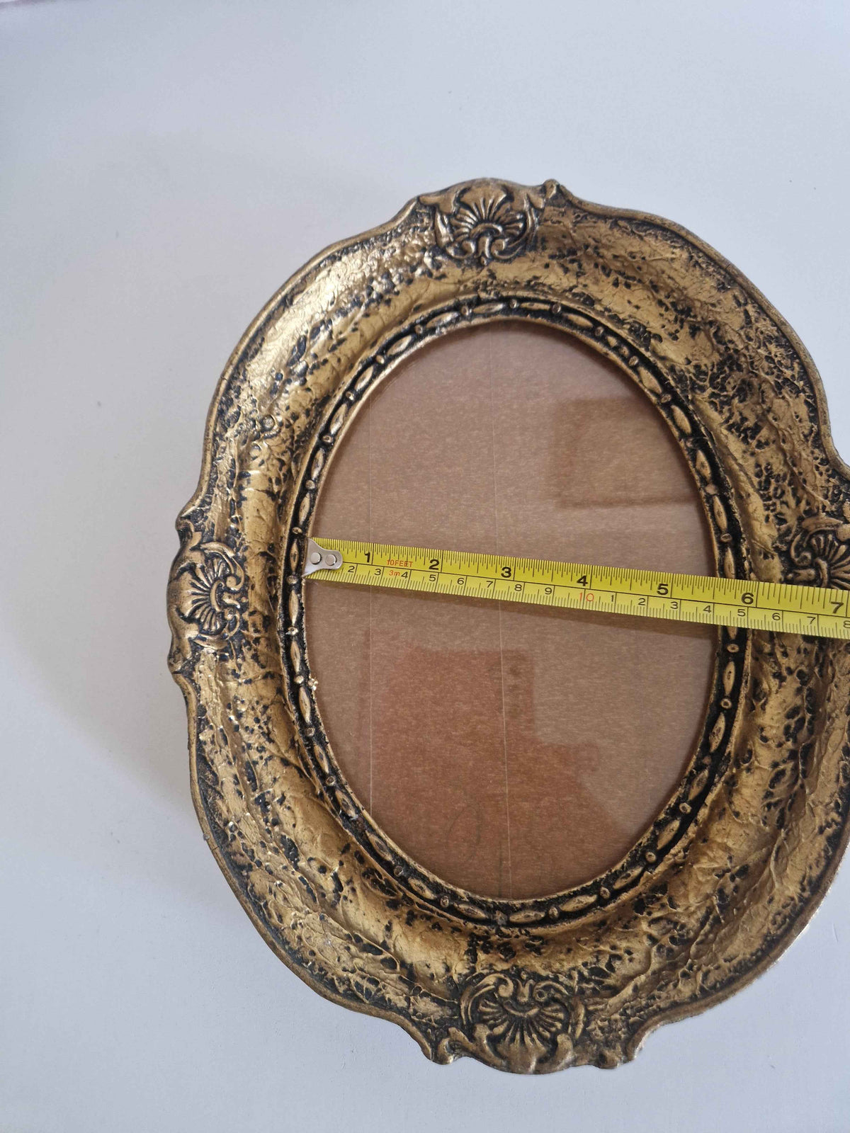 Antique Rococo Picture Frame - Elegant Gold-Tone Frame for Timeless Memories
