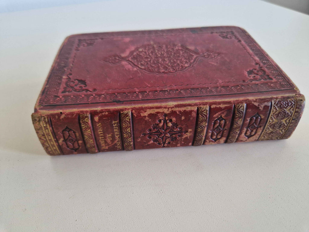 Antique Devotional Book L'Imitation de Jésus-Christ - A Timeless Spiritual Companion