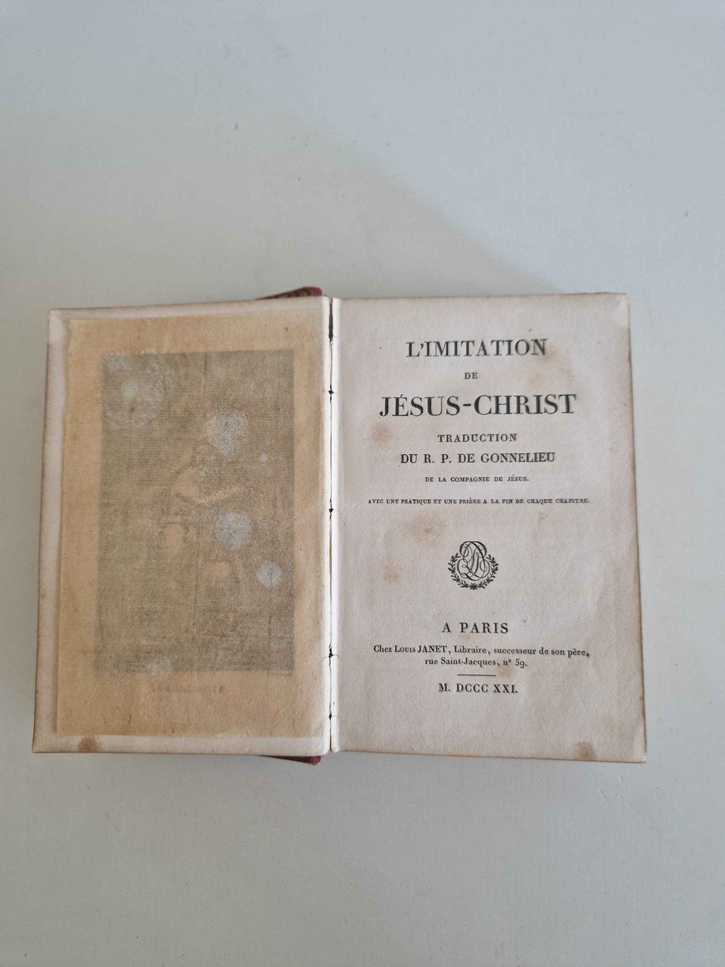 Antique Devotional Book L'Imitation de Jésus-Christ - A Timeless Spiritual Companion